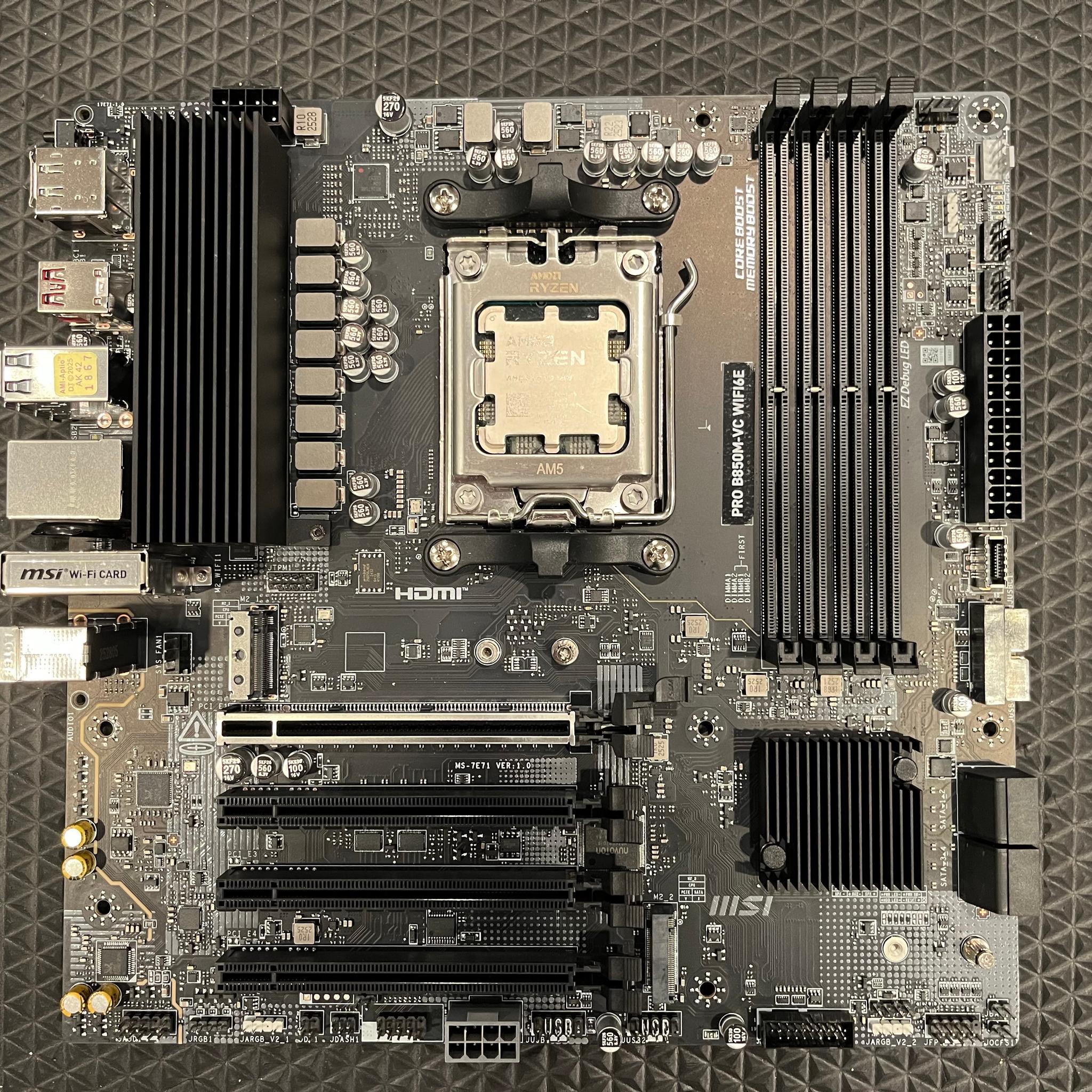 AM5 Combo Ryzen 5 7600 + MSI B850M PCIe 5.0