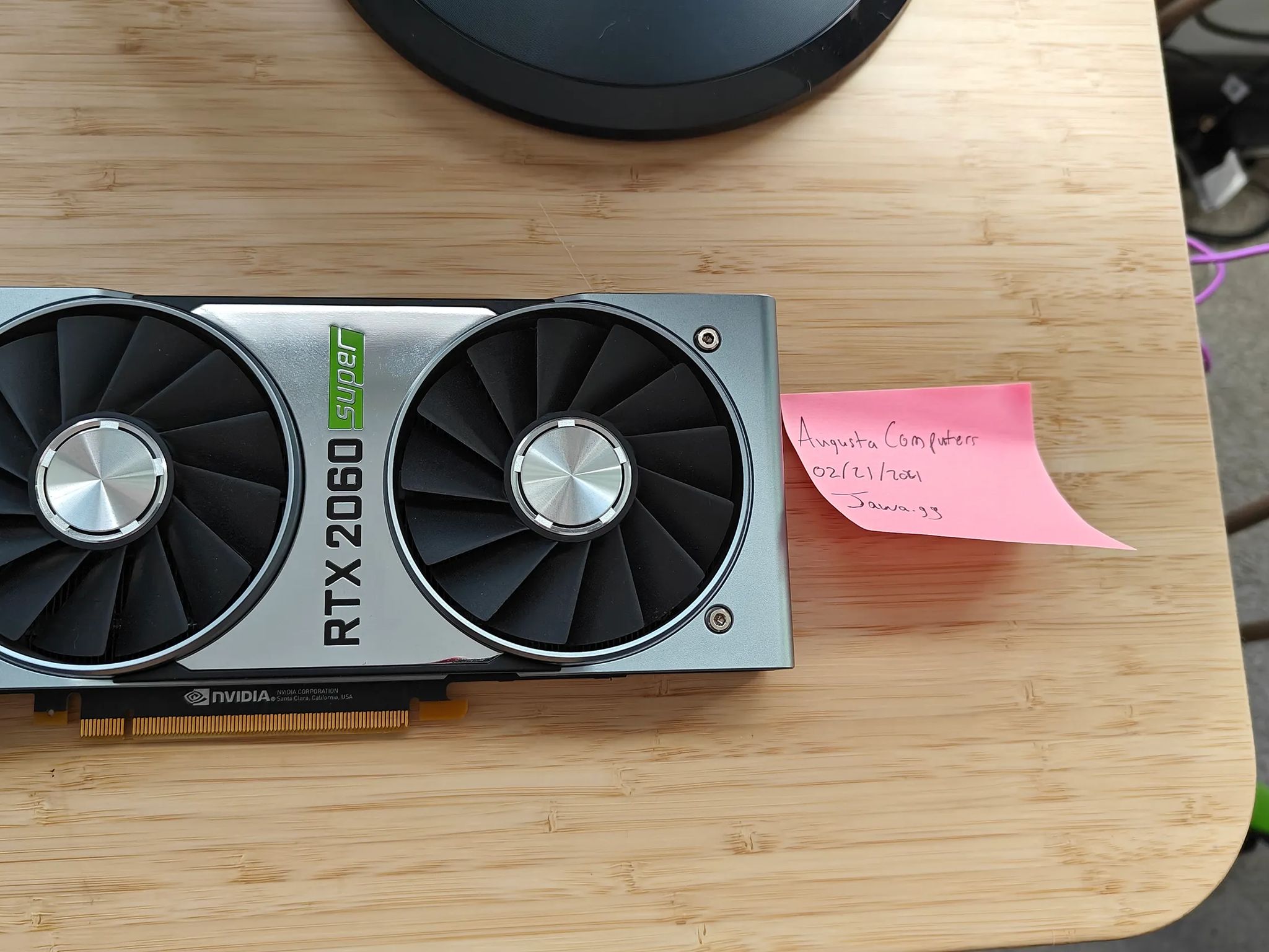 Nvidia RTX 2060 Super [Used w/o Box]