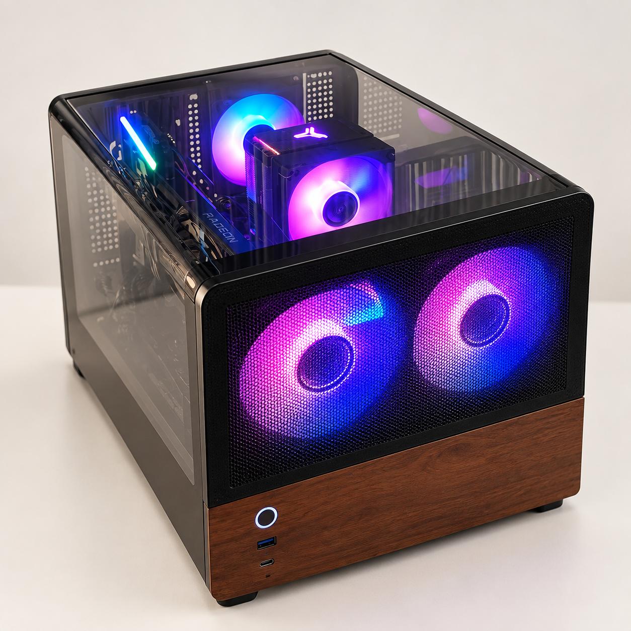 RX 9060 XT 16GB Compact 1440p Gaming PC | Ryzen 5 5600X3D | 32GB RAM | 1TB Total NVMe | Nikita Volt