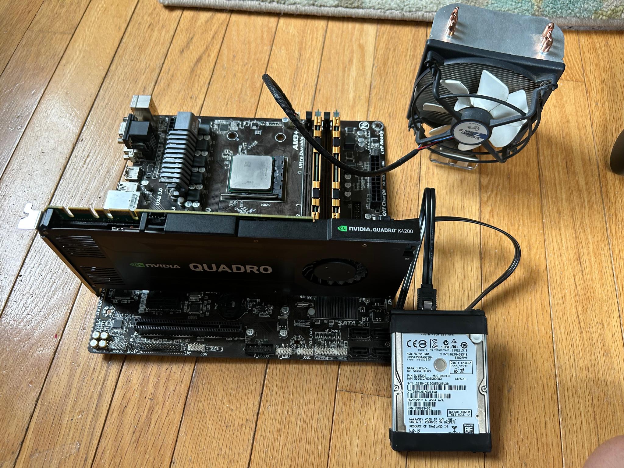 GPU, Motherboard, CPU, RAM, HDD Bundle!!! with windows 10 and cpu cooler