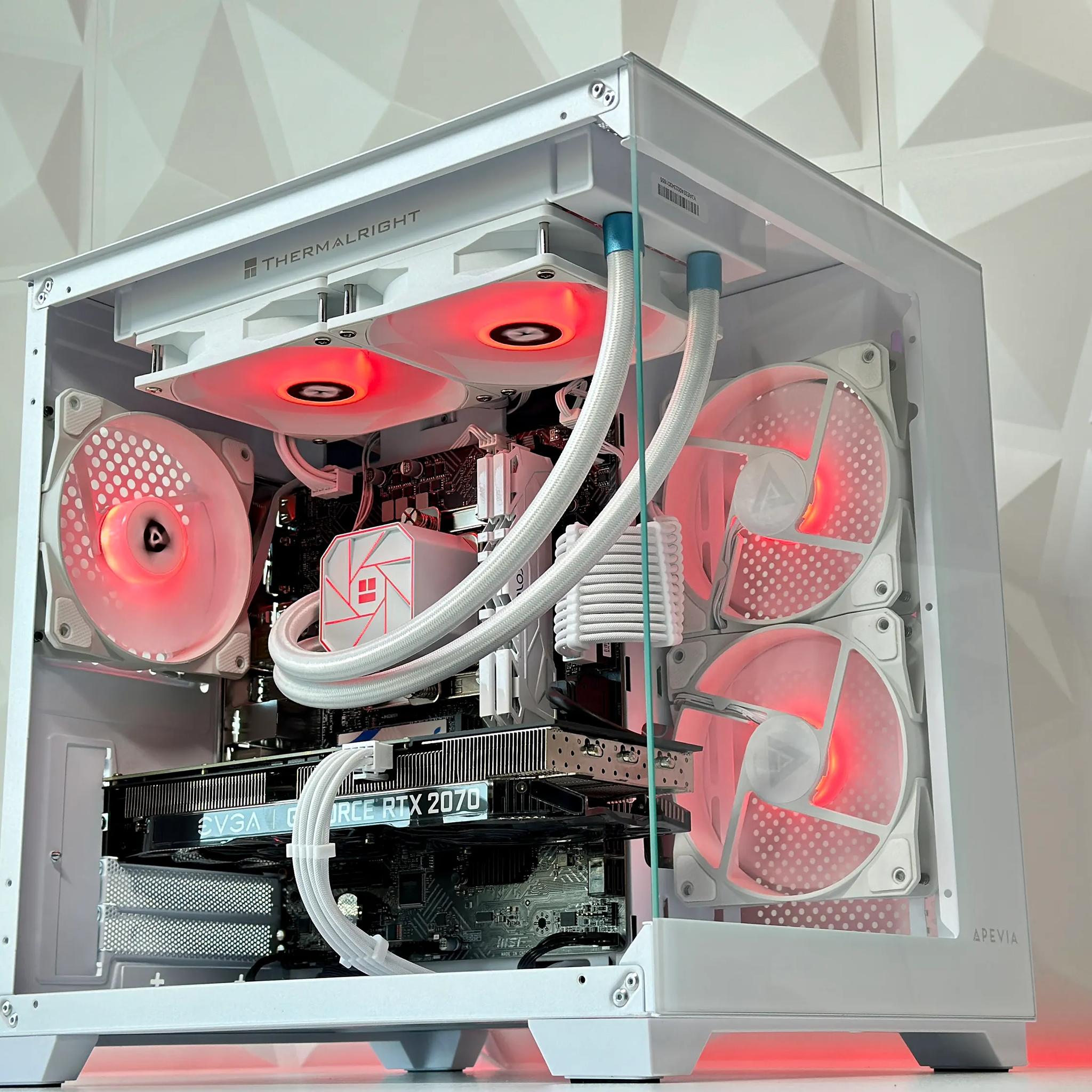 🐻‍❄️⛰️||Liquid Cooled Gaming PC❄️Nvidia RTX 2070 8GB❄️AMD Ryzen 5 3500X❄️16GB DDR4❄️512GB NVME