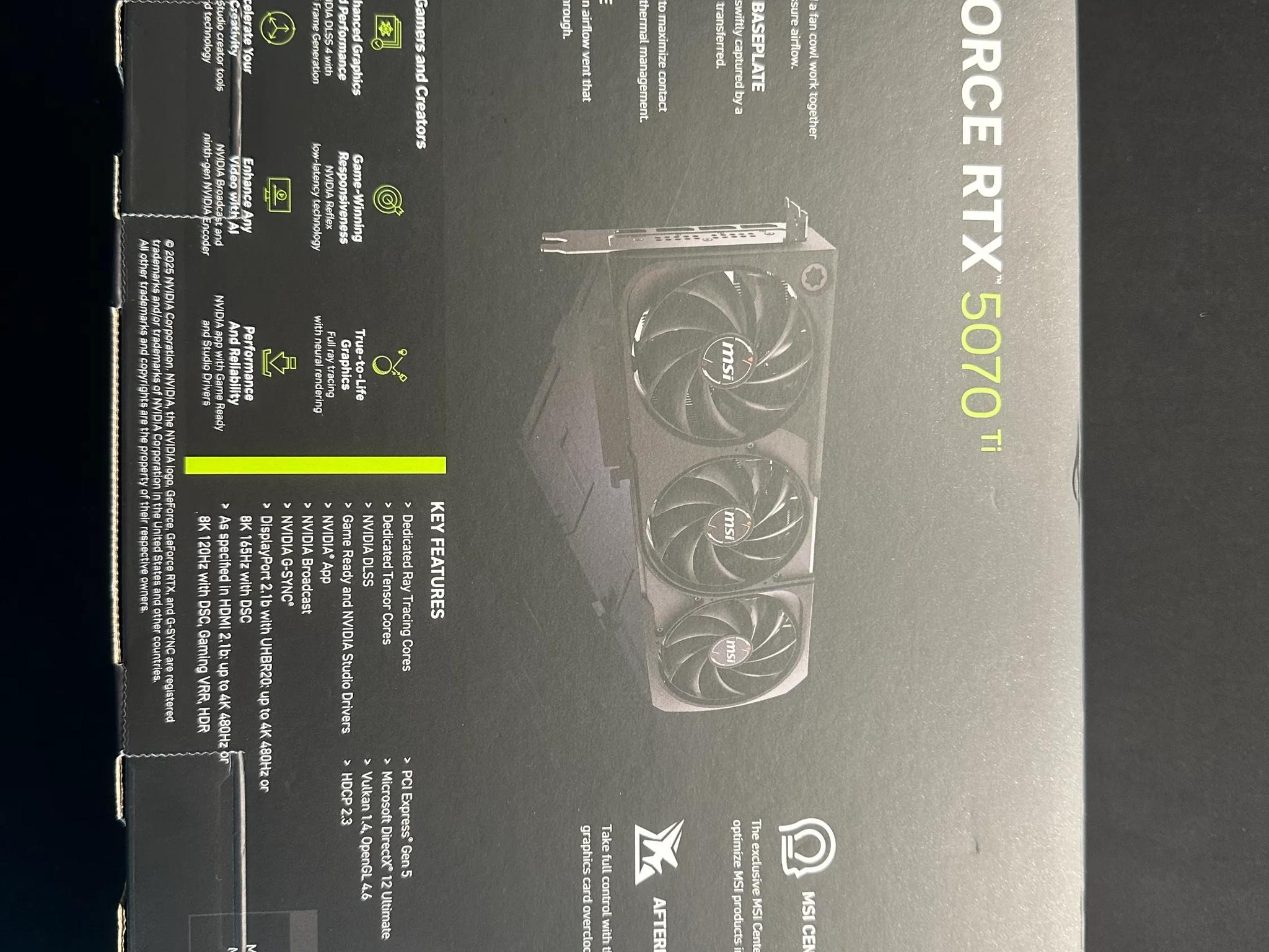 5070Ti MSI Shadow 3X OC Edition