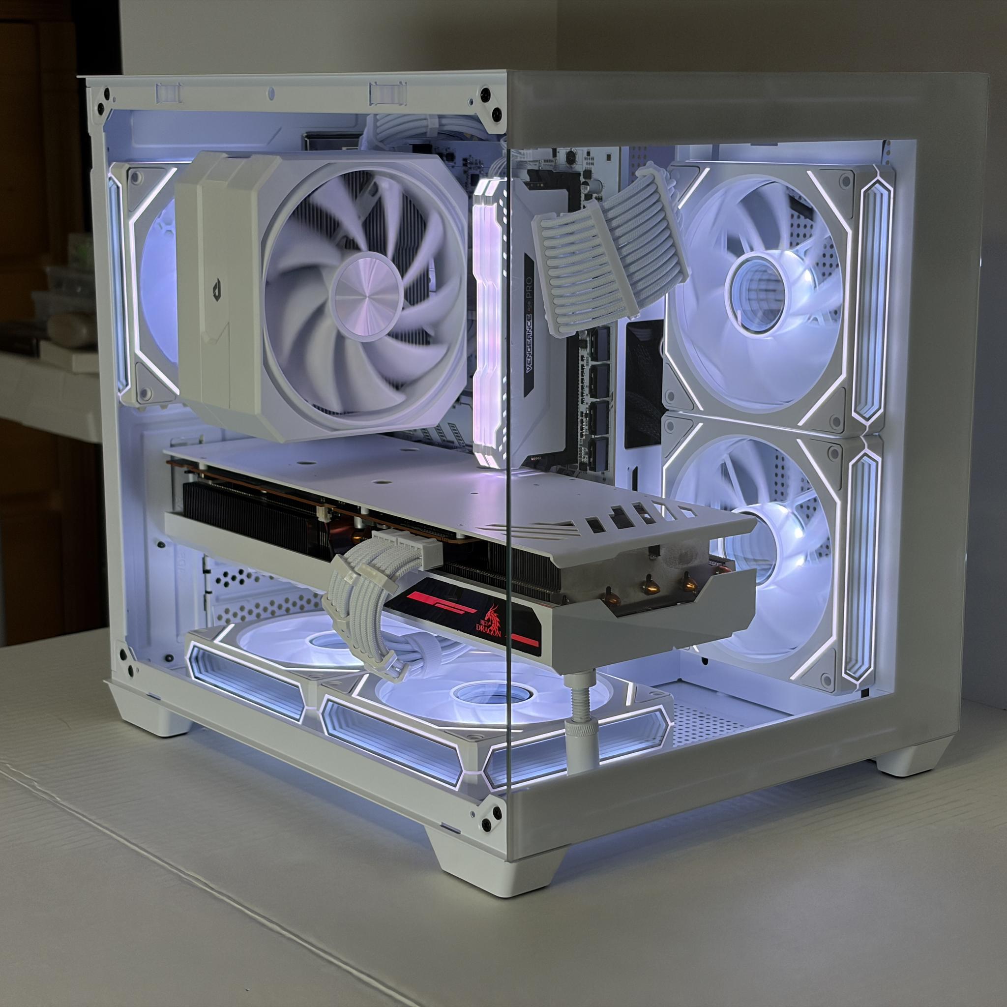 🔥 RX 6800 + Ryzen 5 5600 – White Gaming PC – 1440p Ultra Monster | 1TB NVMe | 16GB RAM