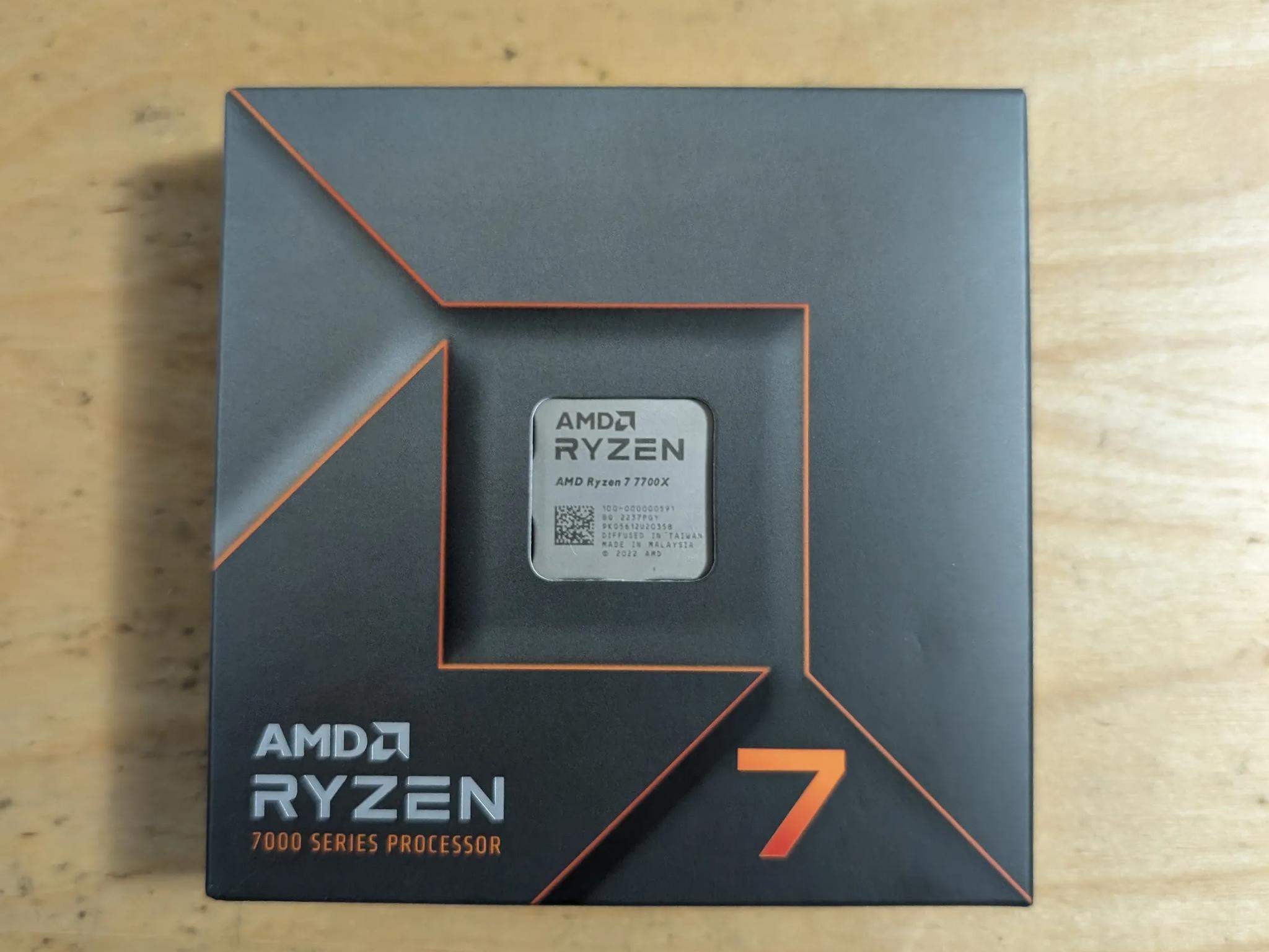AMD Ryzen 7 7700x CPU AM5 lightly used