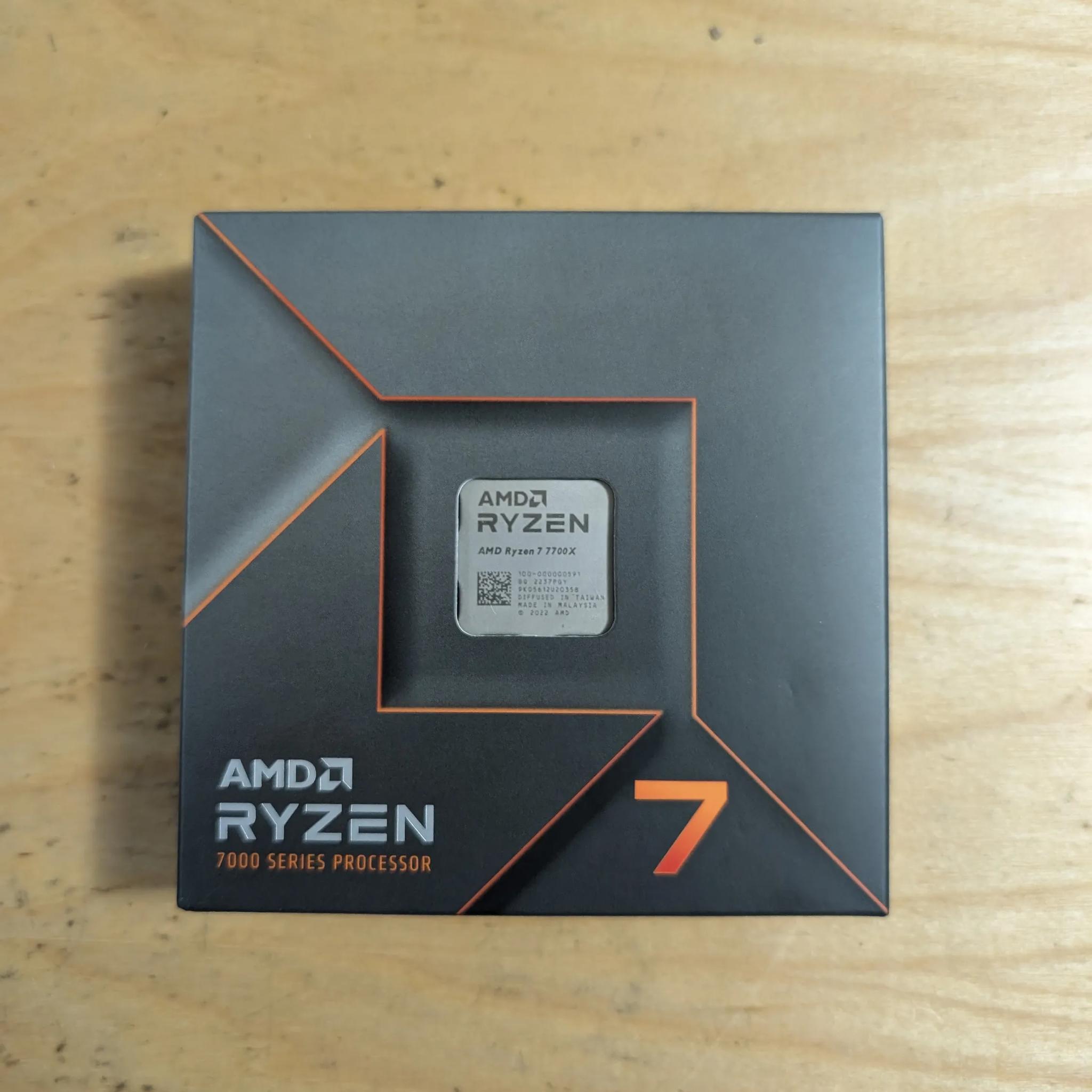 AMD Ryzen 7 7700x CPU AM5 lightly used
