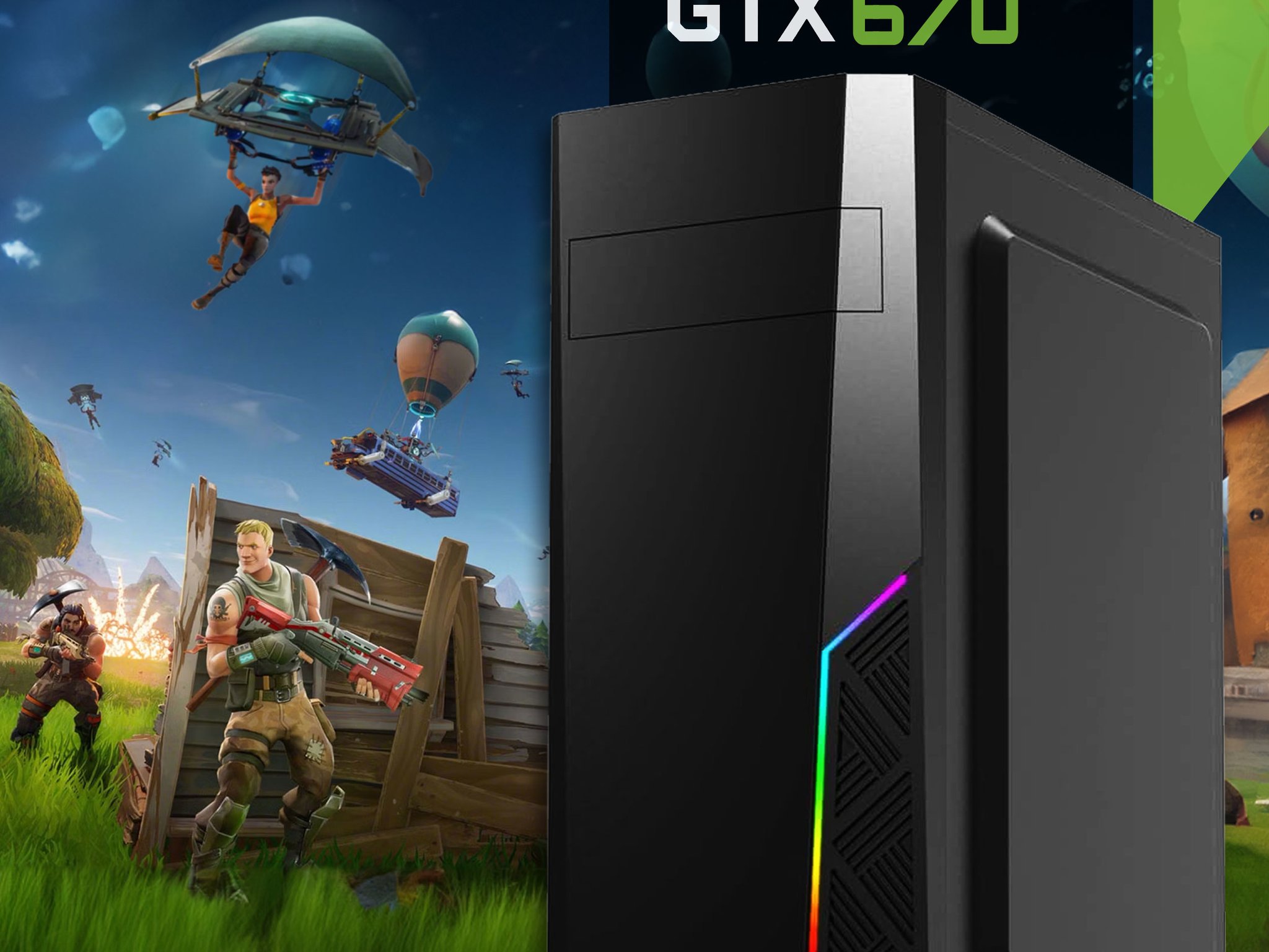 💰 Budget Gaming PC! | GEFORCE GTX 670, INTEL 8-CORE CPU, 16GB RAM, 128GB M.2 + 320GB HDD, WIFI & BT