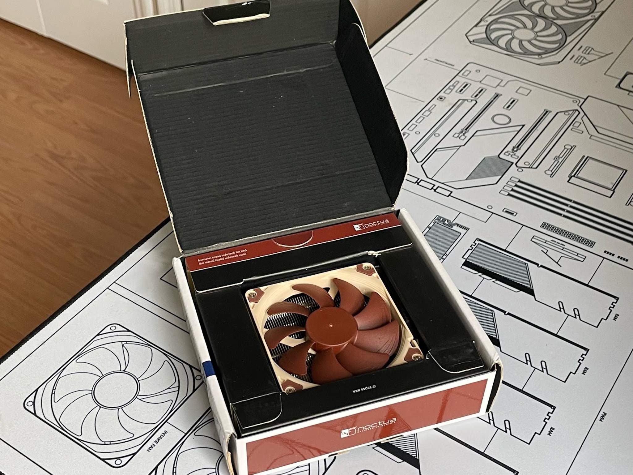 Noctua NH-L9A-AM5 Brown Beige LOW-PROFILE 37mm Tall CPU COOLER - AMD AM5 ONLY