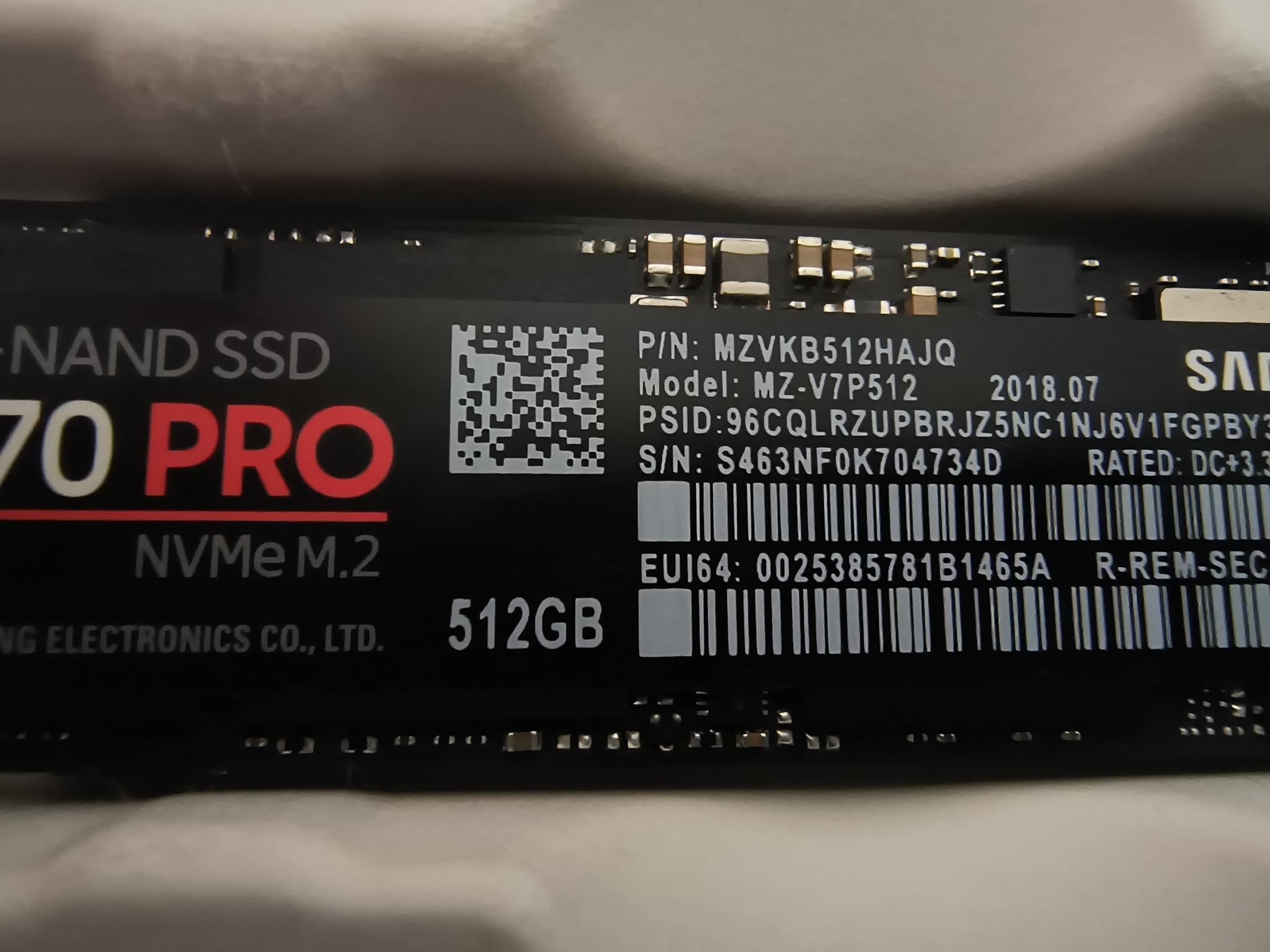 Samsung 970 PRO 512GB