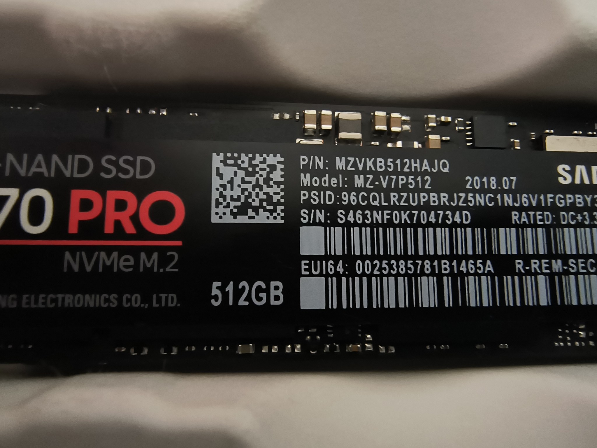 Samsung 970 PRO 512GB