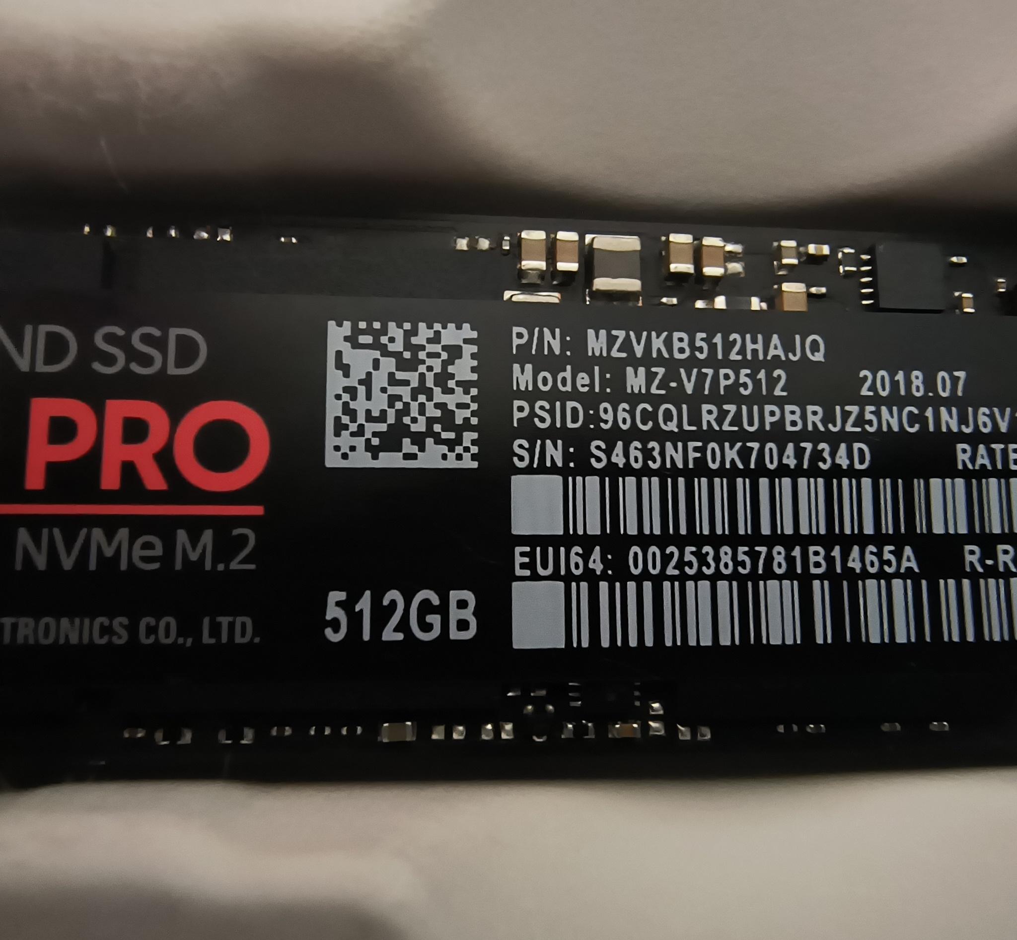 Samsung 970 PRO 512GB
