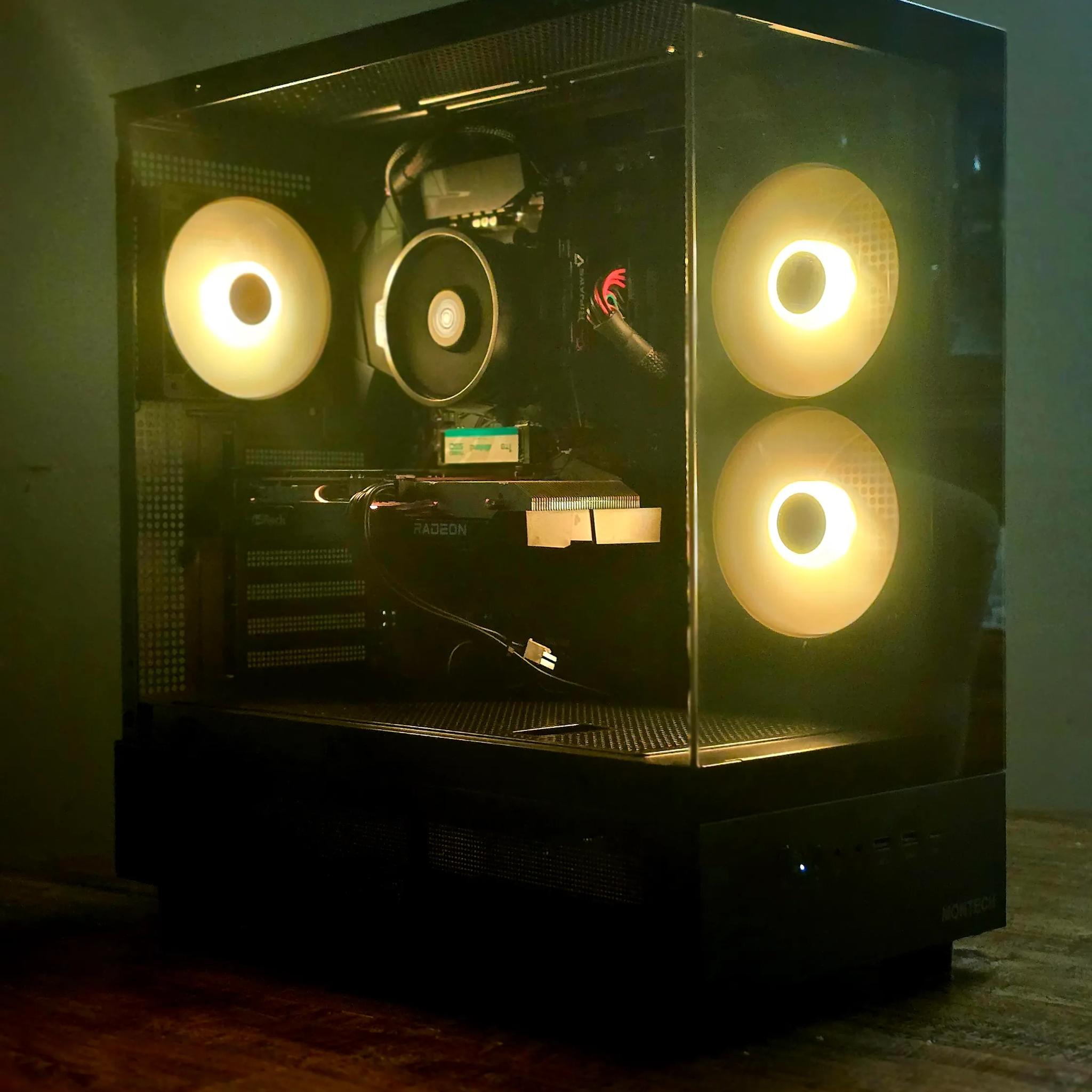 Gaming PC - Ryzen 5 5500, RX 6600, 16GB ram, 1TB storage - Clean & Ready to Use