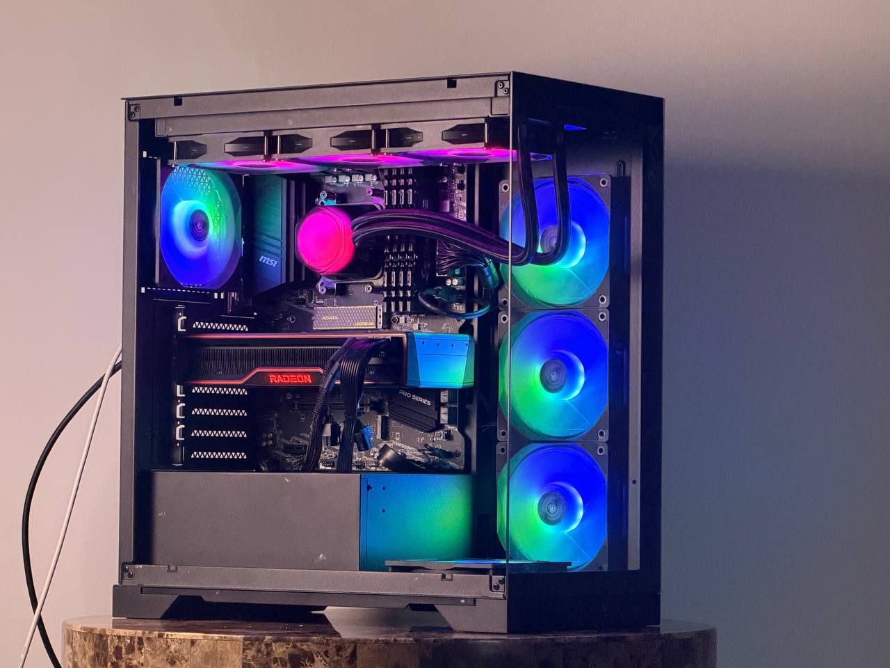 FREE SHIPPING 🖤 🌈 Black RGB Gaming PC | RX 6900 XT 16GB | Ryzen 7 5700x | 1TB SSD | 32 GB DDR4