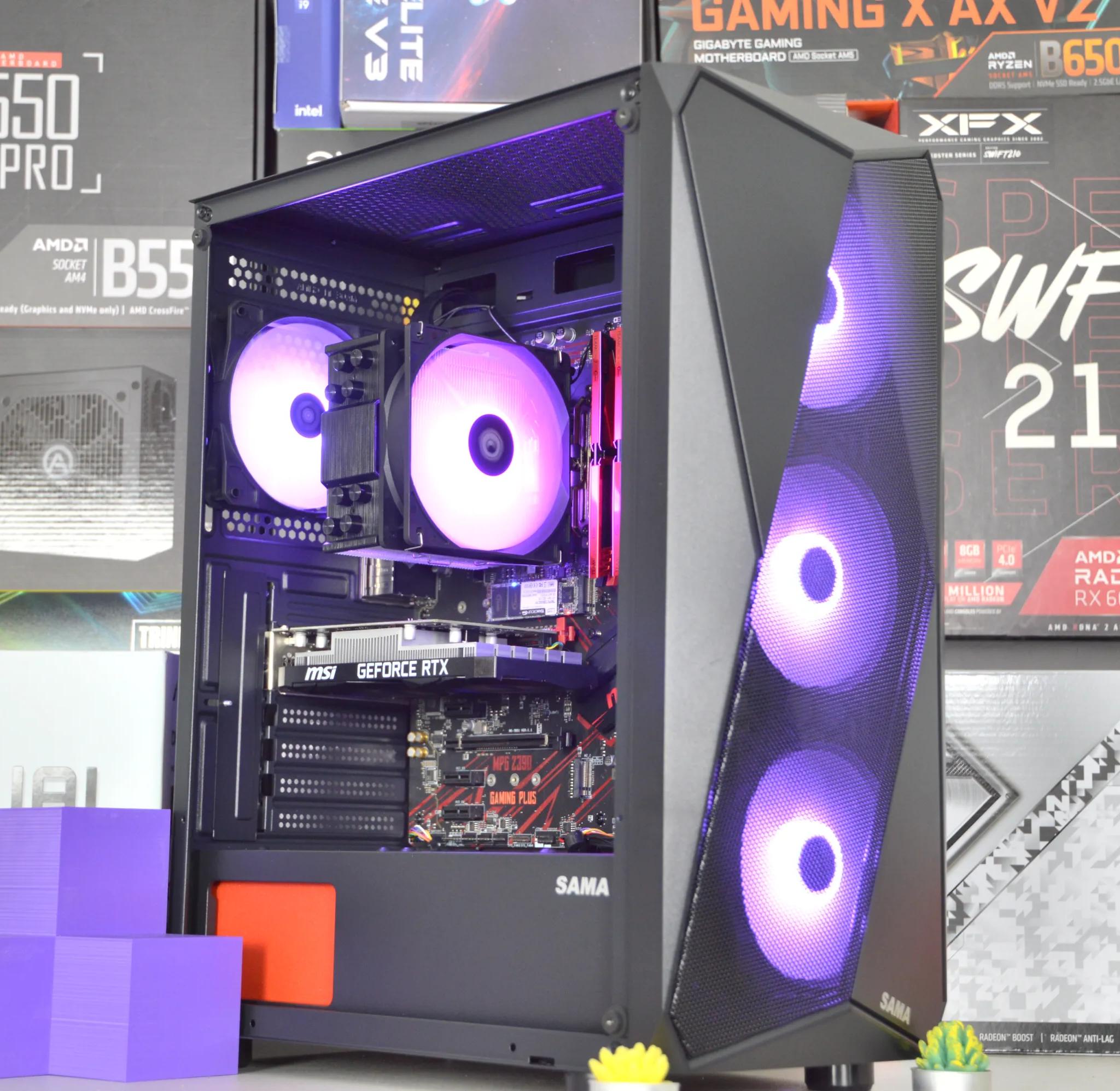 🔴🔴| RTX 3050 6GB | INTEL i7-8700 | 16GB DDR4 RAM | 256GB NVME SSD + 1TB HDD | Crimson Vortex |