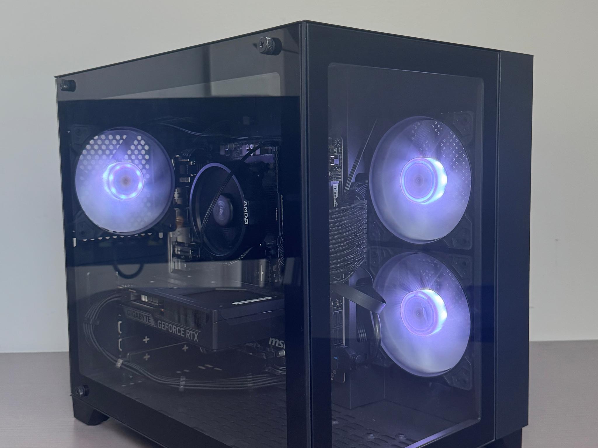 ⚫Black budget PC -  RTX 5060 + 32gb RAM + WIFI B550⚫