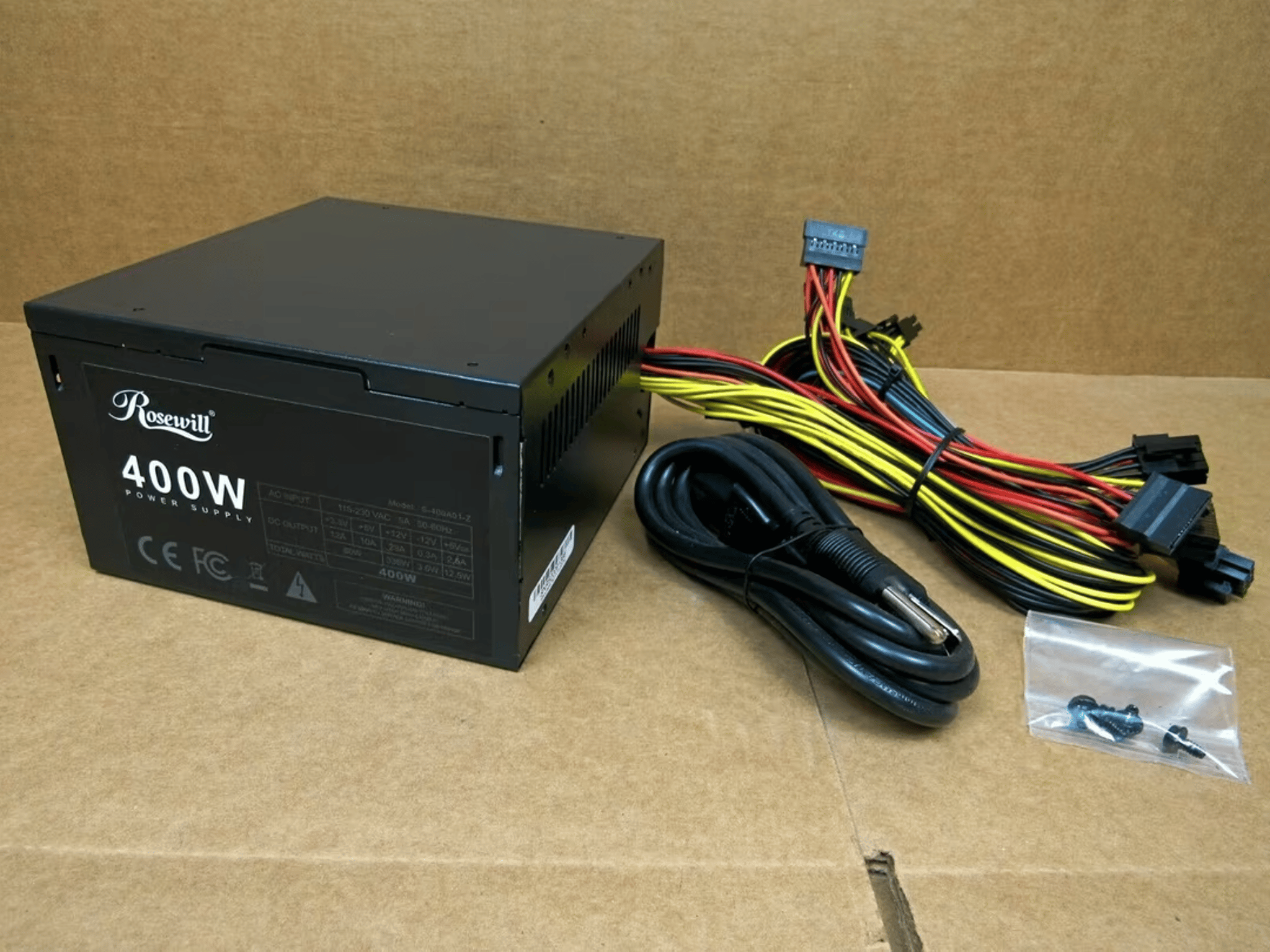 Rosewill 400W Power Supply (Non-Modular)