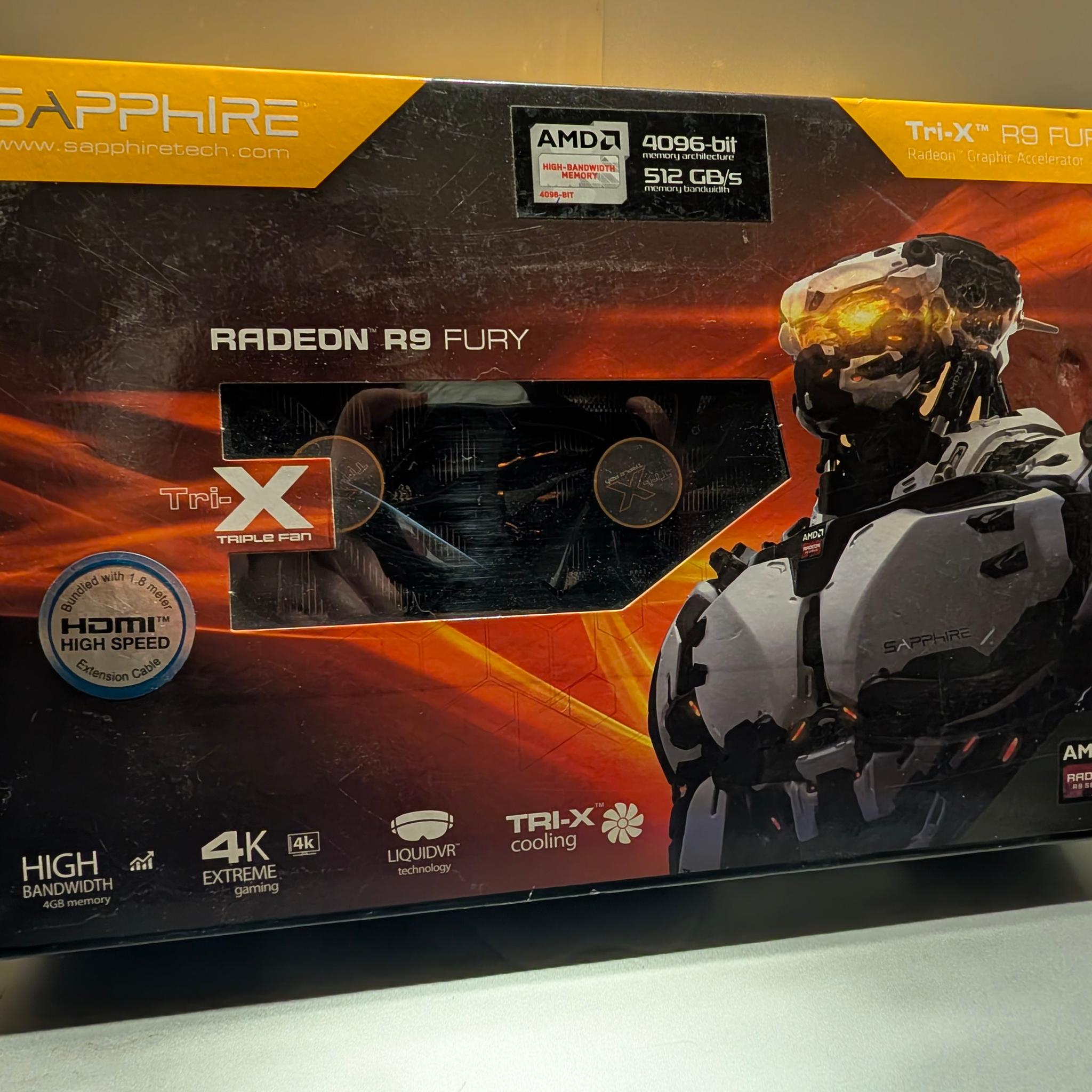 Sapphire Nitro Radeon R9 Fury | HBM Tri-X UEFI | 11247-00 | New Paste & Original Factory Box