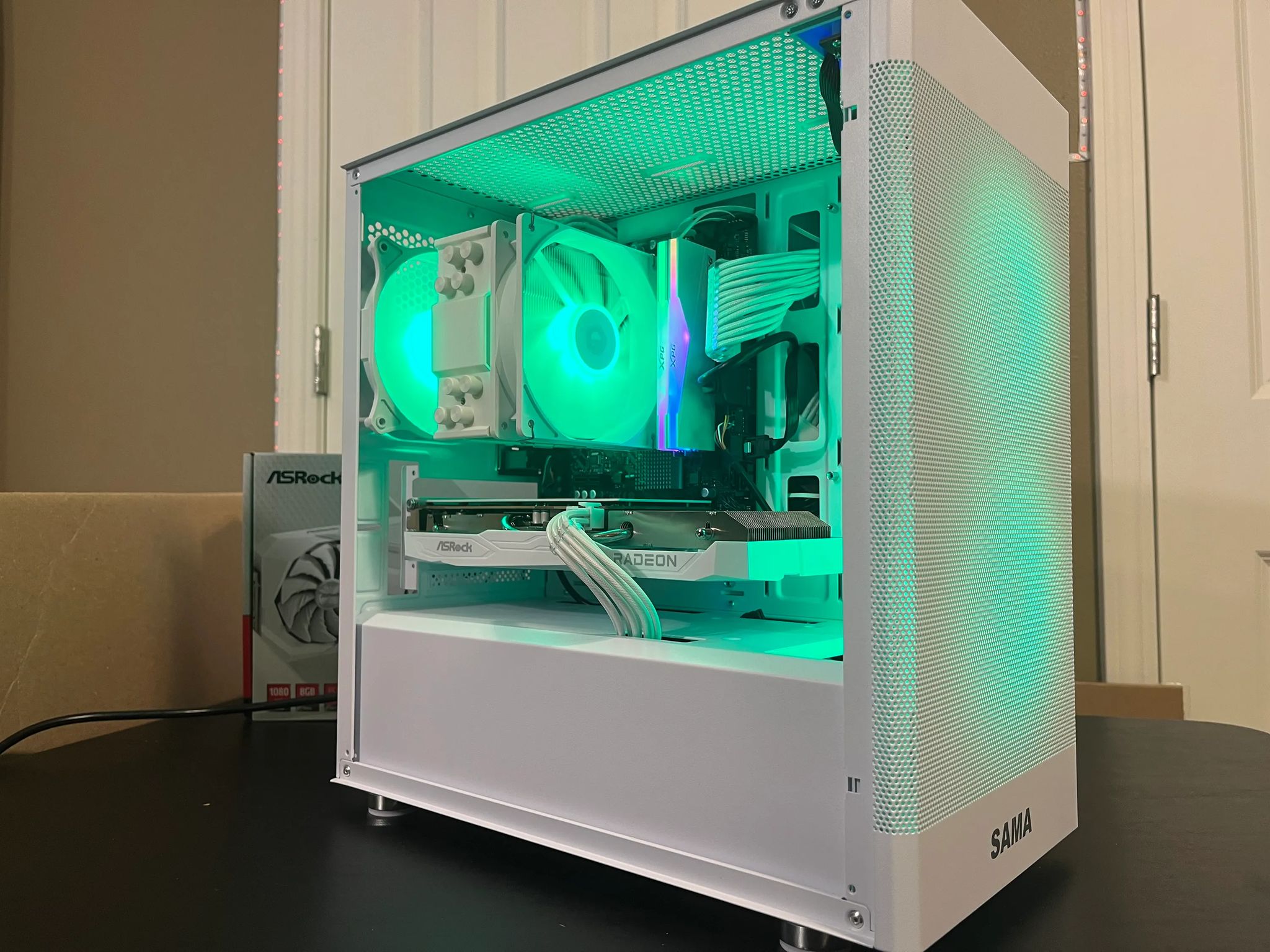 WHITE ARGB PC|RX 6600|INTEL 12TH GEN|16GB RAM|500GB SSD