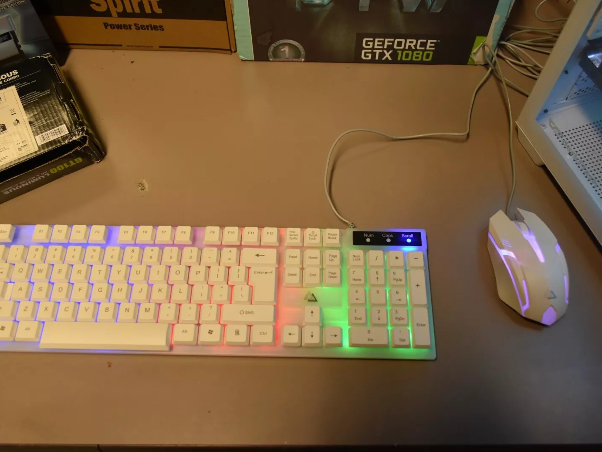 Gaming PC Intel I 5 9400F RGB  16 GBS of Ram GPU Evga G Force FTW 1080 8 GB NVME 1TB 600 Watt PSU