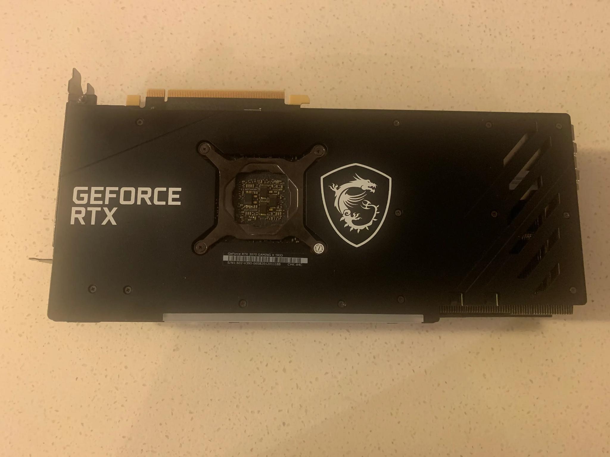 MSI GeForce RTX 3070 GAMING X Trio (W/ Original Accessories) 8GB GDDR6 Graphics Card