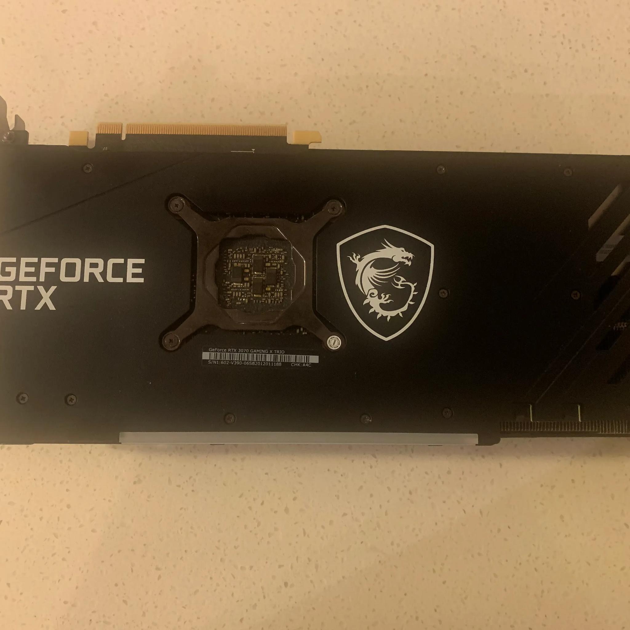 MSI GeForce RTX 3070 GAMING X Trio (W/ Original Accessories) 8GB GDDR6 Graphics Card