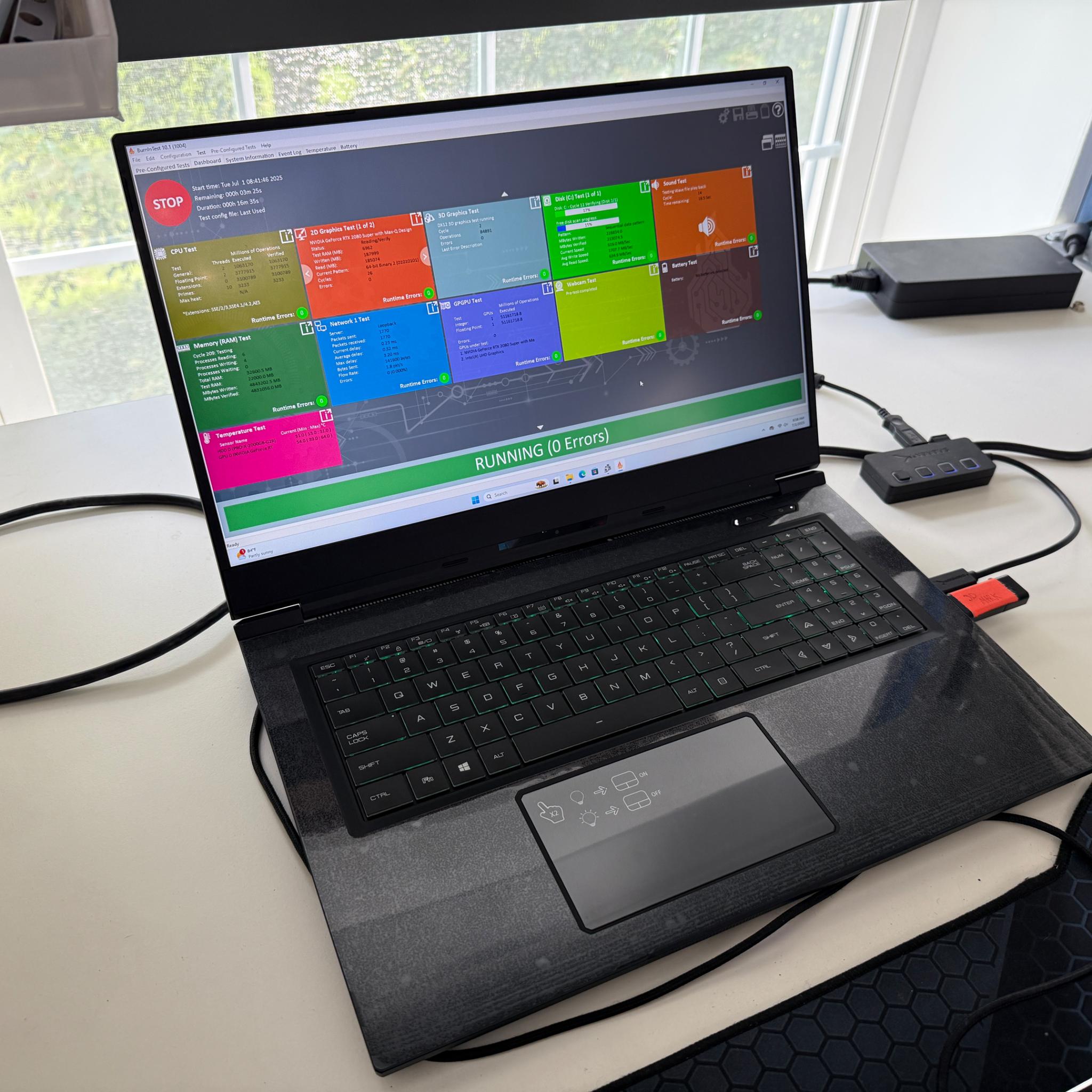 Eluktronics Max-17, i7-10875H, RTX 2080 Super, 32GB RAM, 1080p, 144HZ