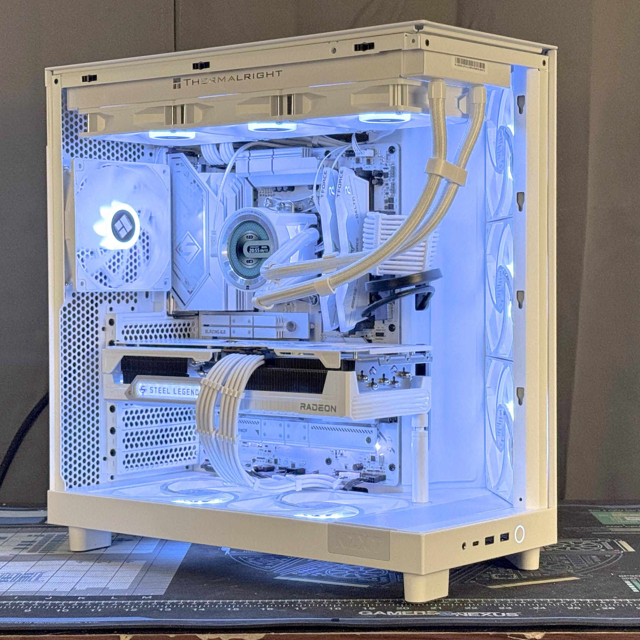 ⚪White Steel v2🛠️ | 7800X3D, 9070XT, 32GB DDR5, 2TB SSD, Wifi