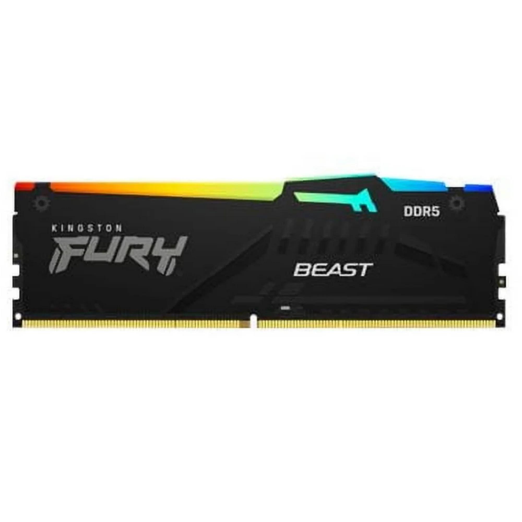 Kingston Fury Beast RGB 32GB (2x16GB) 5600MT/s DDR5 CL36 Desktop Memory Kit of 2