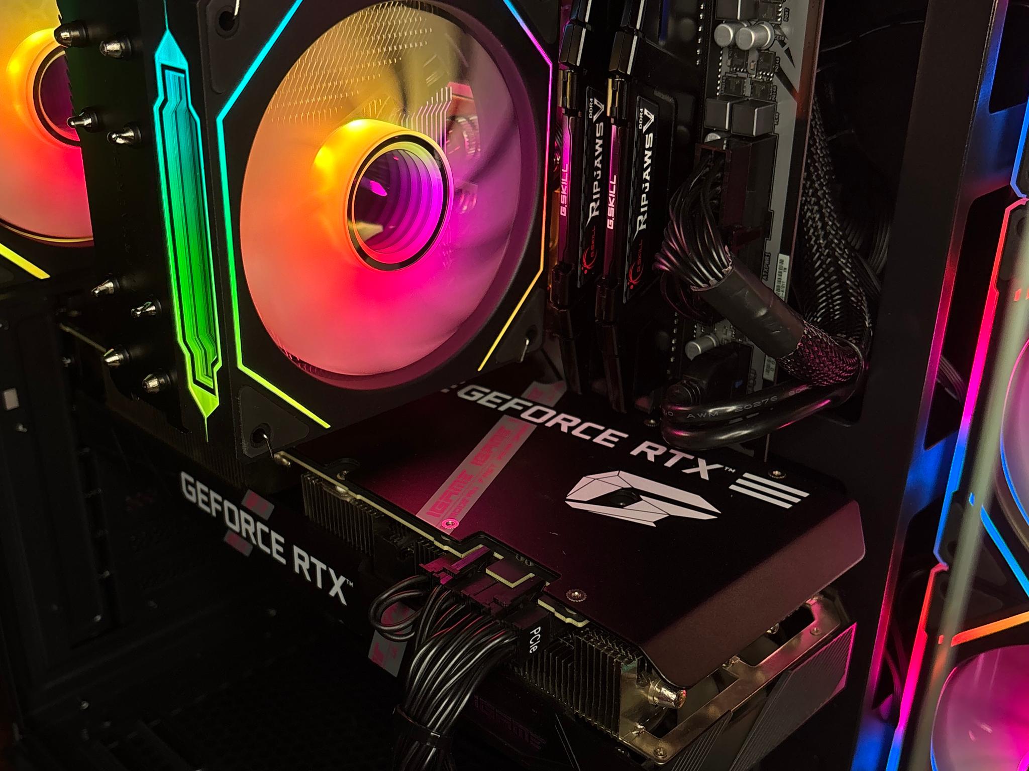 Black Gaming PC (RTX 3060 Ti 8GB + AMD Ryzen 5 5600 + 16GB DDR4 + SSD)