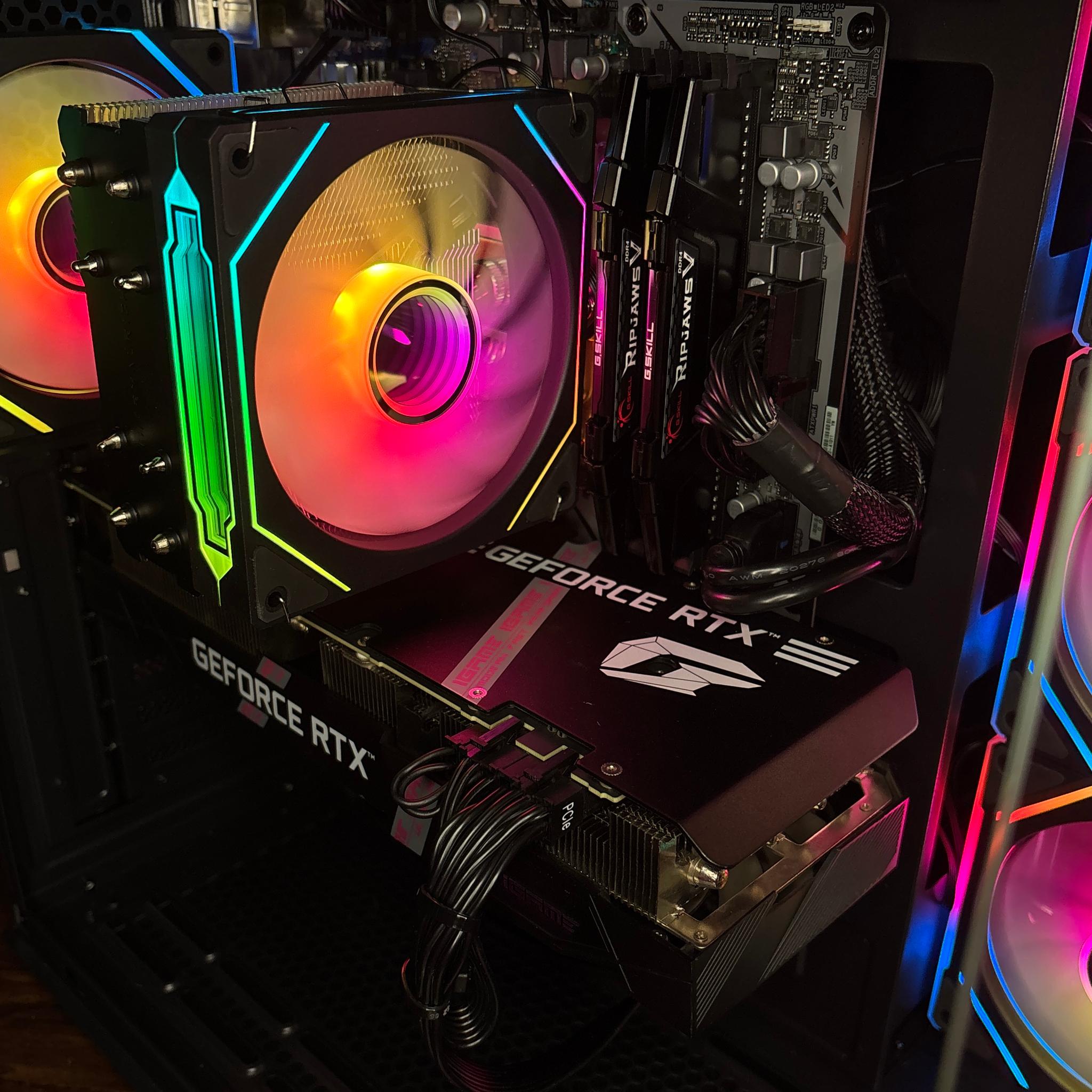 Black Gaming PC (RTX 3060 Ti 8GB + AMD Ryzen 5 5600 + 16GB DDR4 + SSD)