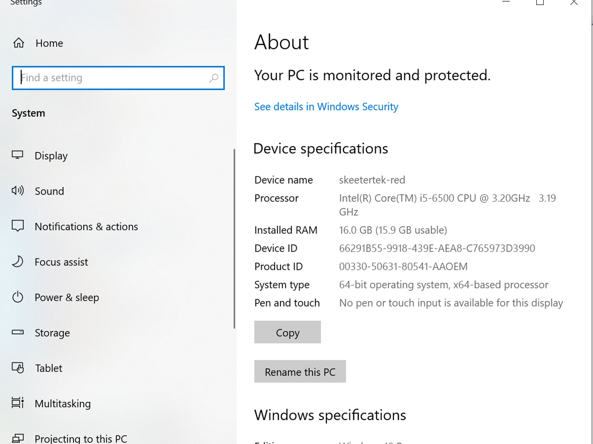Budget Starter Pack-i5-6500, 16Gb, 1TB, RX 550x, 22" LCD, Keyboard & Mouse