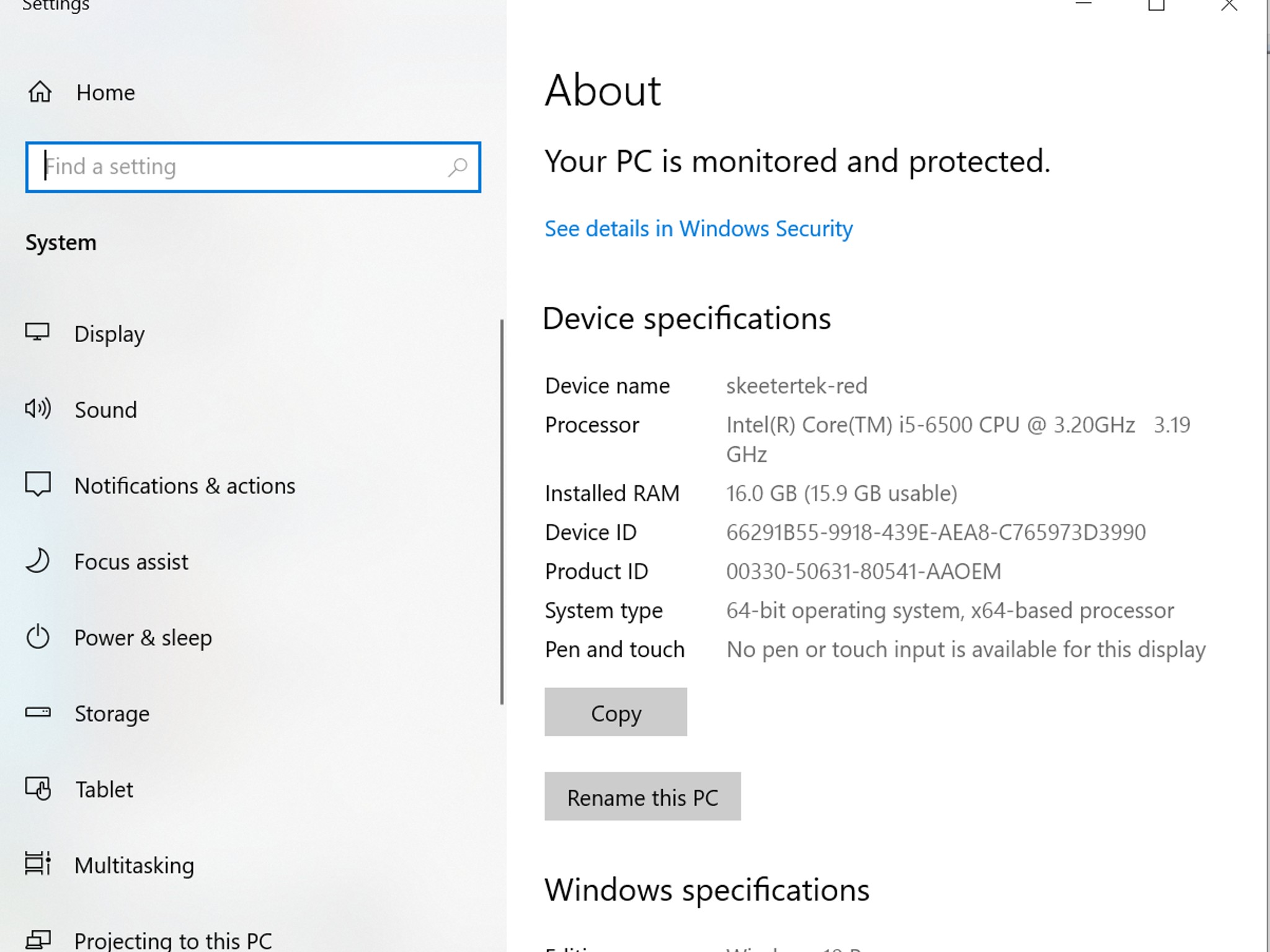 Budget Starter Pack-i5-6500, 16Gb, 1TB, RX 550x, 22" LCD, Keyboard & Mouse