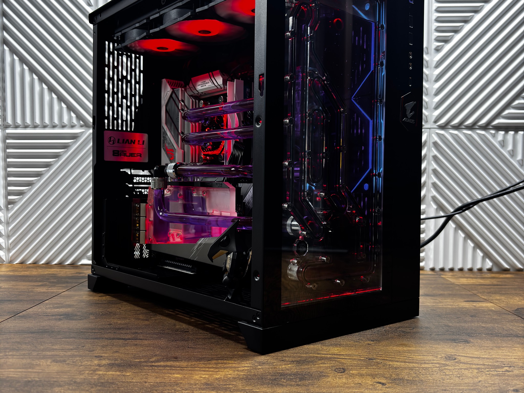 High-End Custom Water Cooled Gaming PC – Ryzen 7 9800X3D / AORUS RTX 3080 Ti / 64GB DDR5