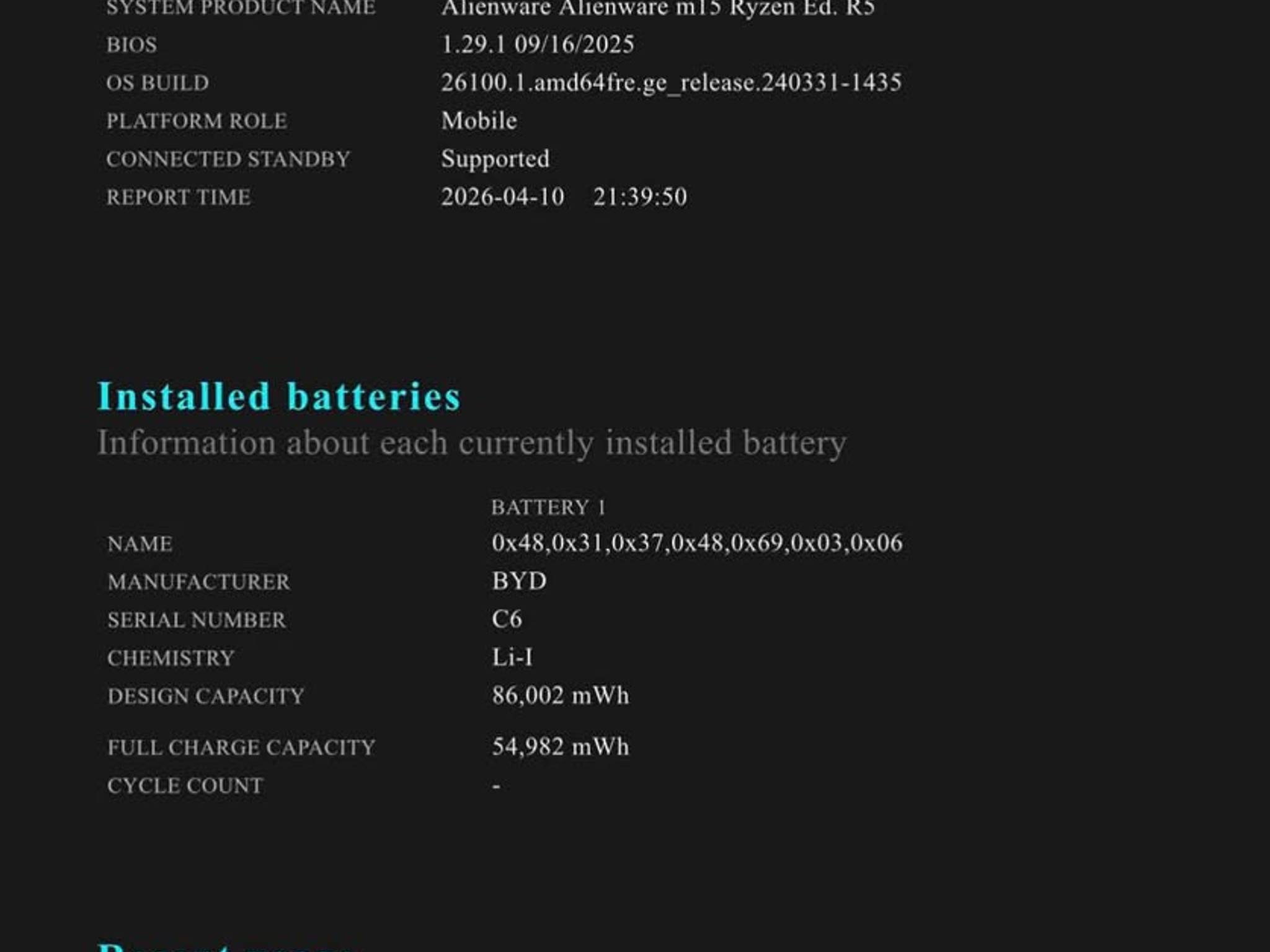 Alienware M15 R5 - Ryzen 7 5800H - RTX 3070 - 32GB RAM - 1TB SSD