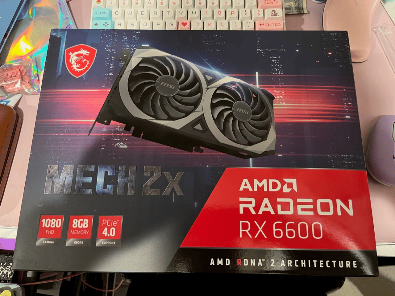 MSI Mech 2x AMD Radeon RX 6600 8GB gpu 