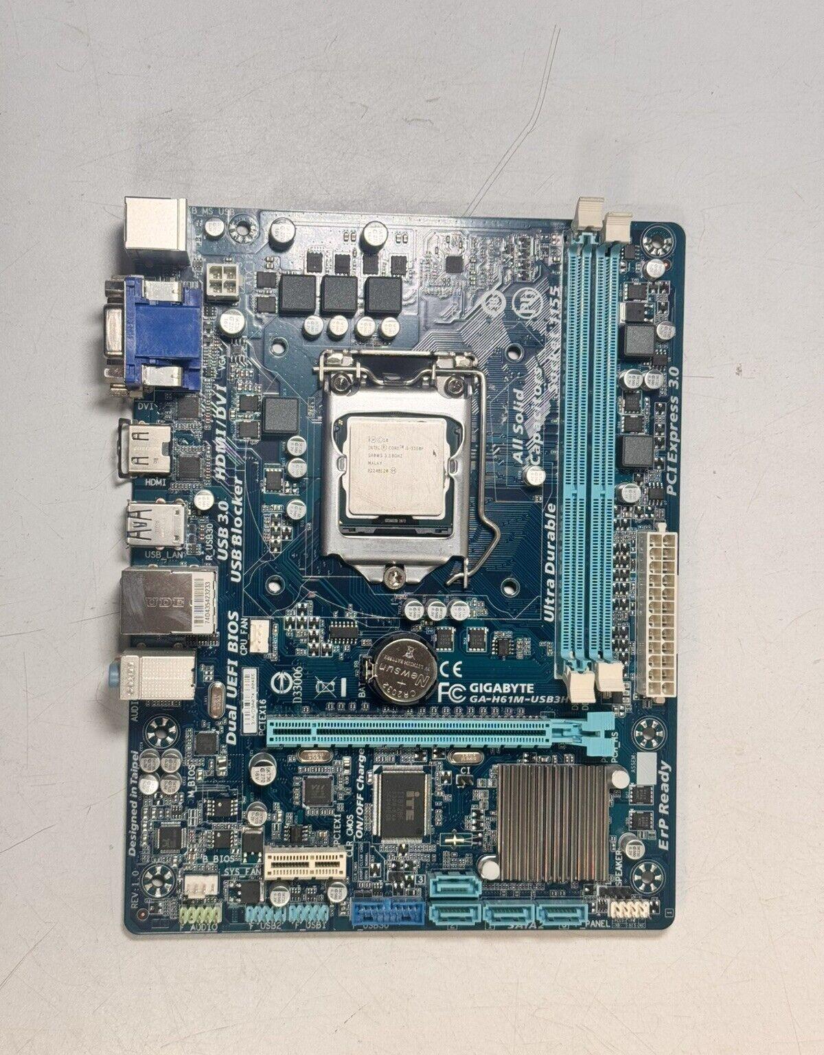 Gigabyte GA-H61M-USB3H Motherboard w/i5-3350P CPU