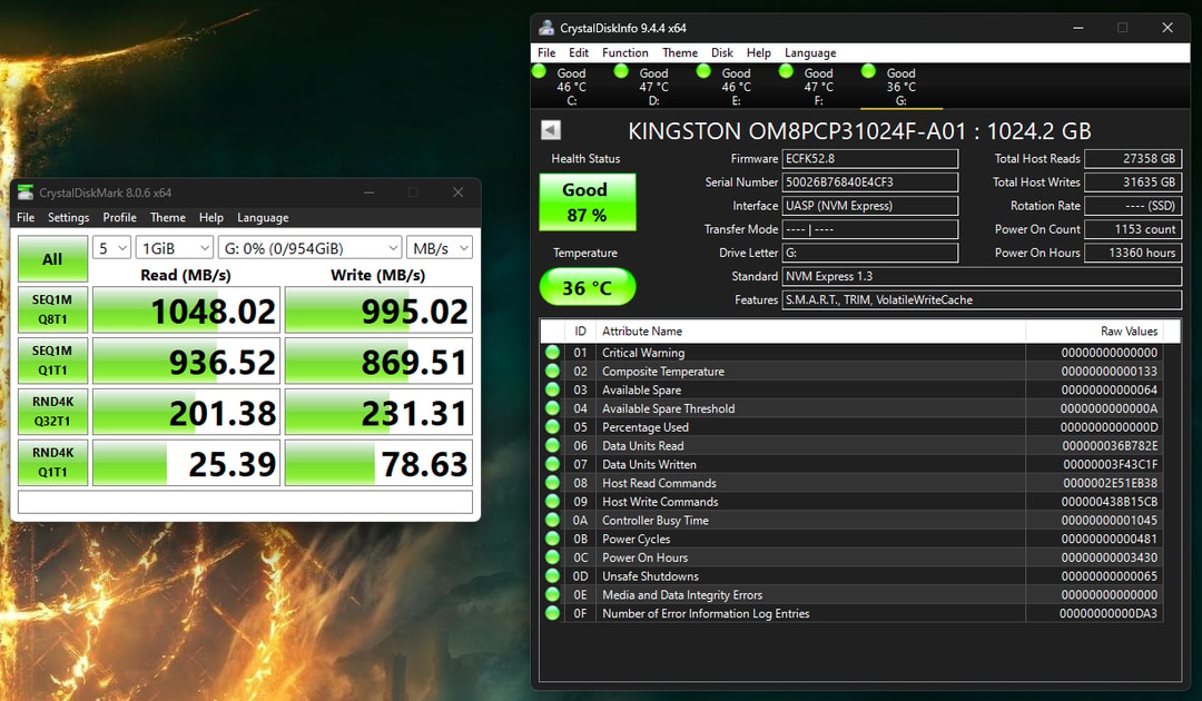 1TB Kingston SSD (OM8PCP31024F-A01) | Jawa