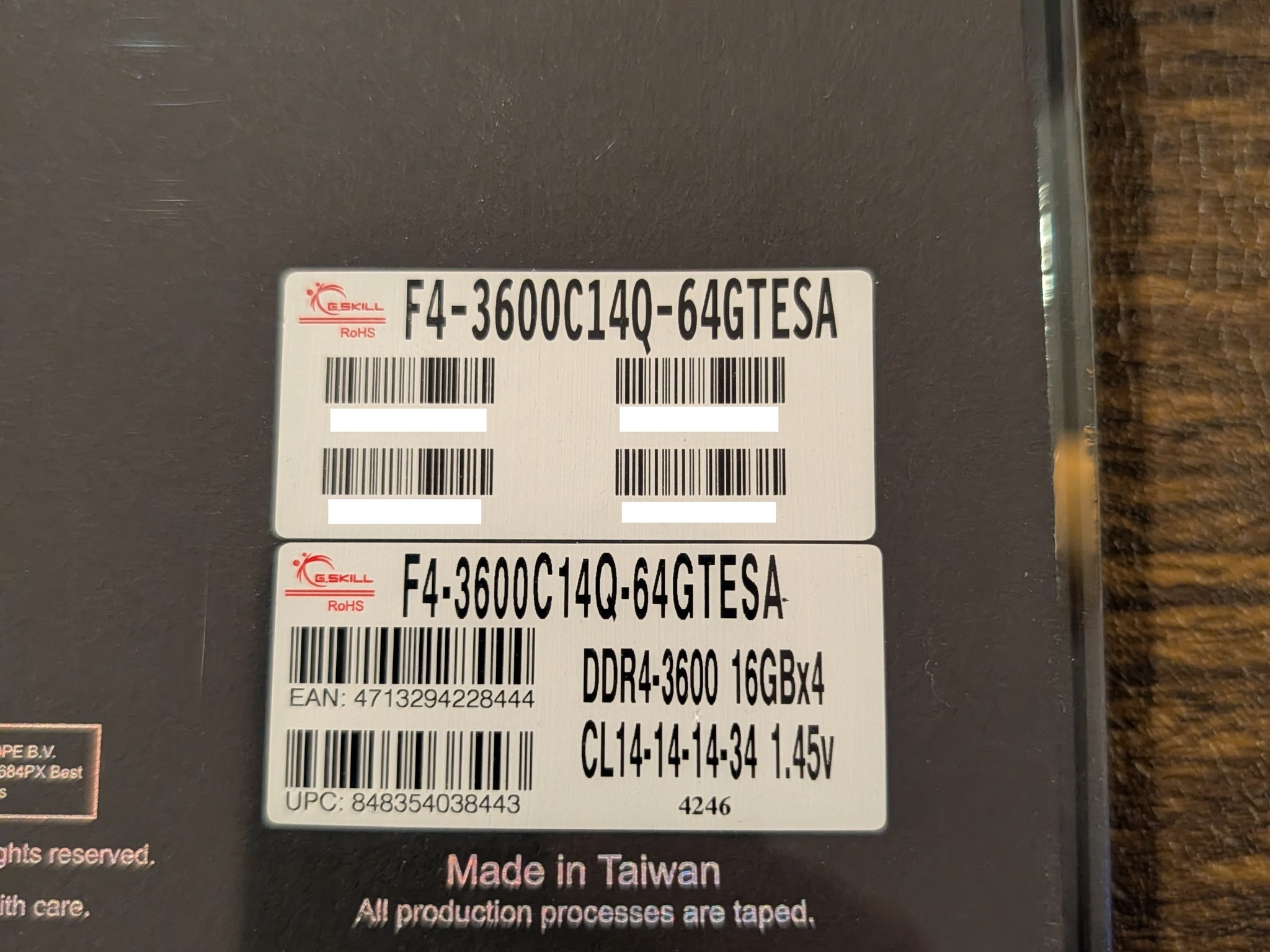 G.SKILL Trident Z Royal Elite RGB 64GB (4 x 16GB) 3600 MHz 14-14-14-34 DDR4 F4-3600C14Q-64GTESA NEW