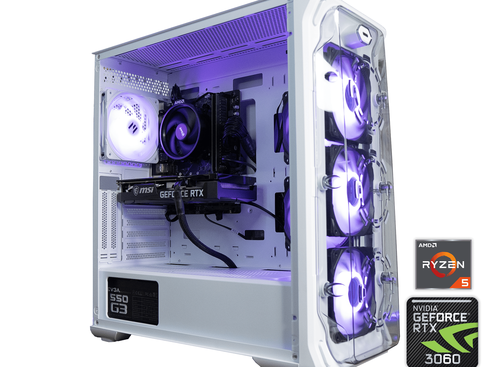 🟣⚪ | MSI RTX 3060 12GB | RYZEN 5 3500X | 32GB DDR4 RAM | 1.5TB | VaporWave 1.0 |