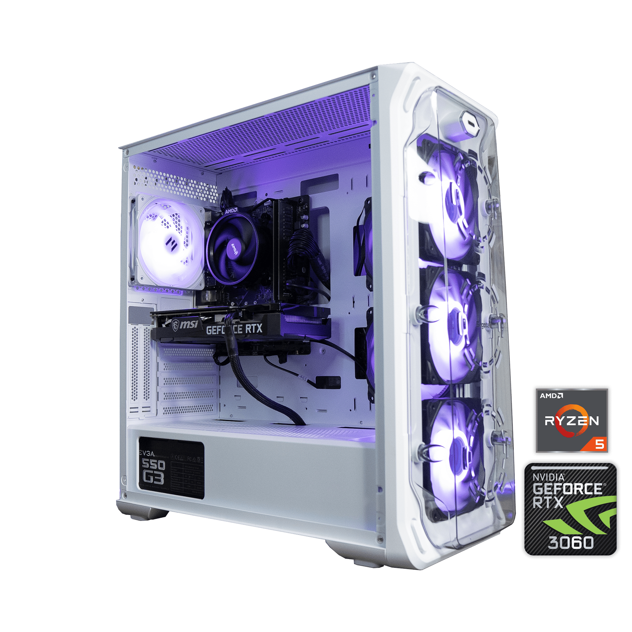 🟣⚪ | MSI RTX 3060 12GB | RYZEN 5 3500X | 32GB DDR4 RAM | 1.5TB | VaporWave 1.0 |