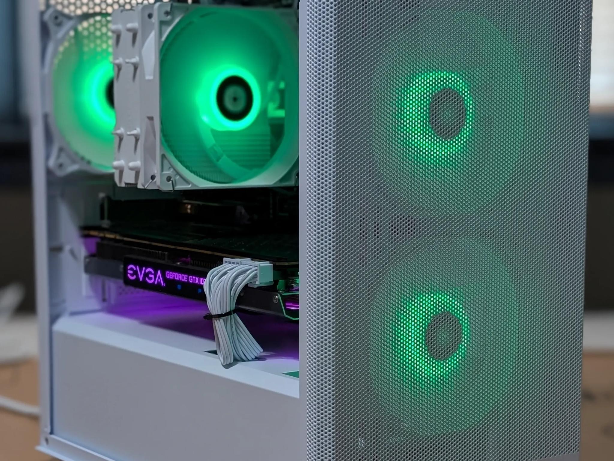GTX 1070 Ti , Ryzen 3600, 16GB DDR4, 500 GB NVMe SSD, WiFi - White Budget Gaming PC