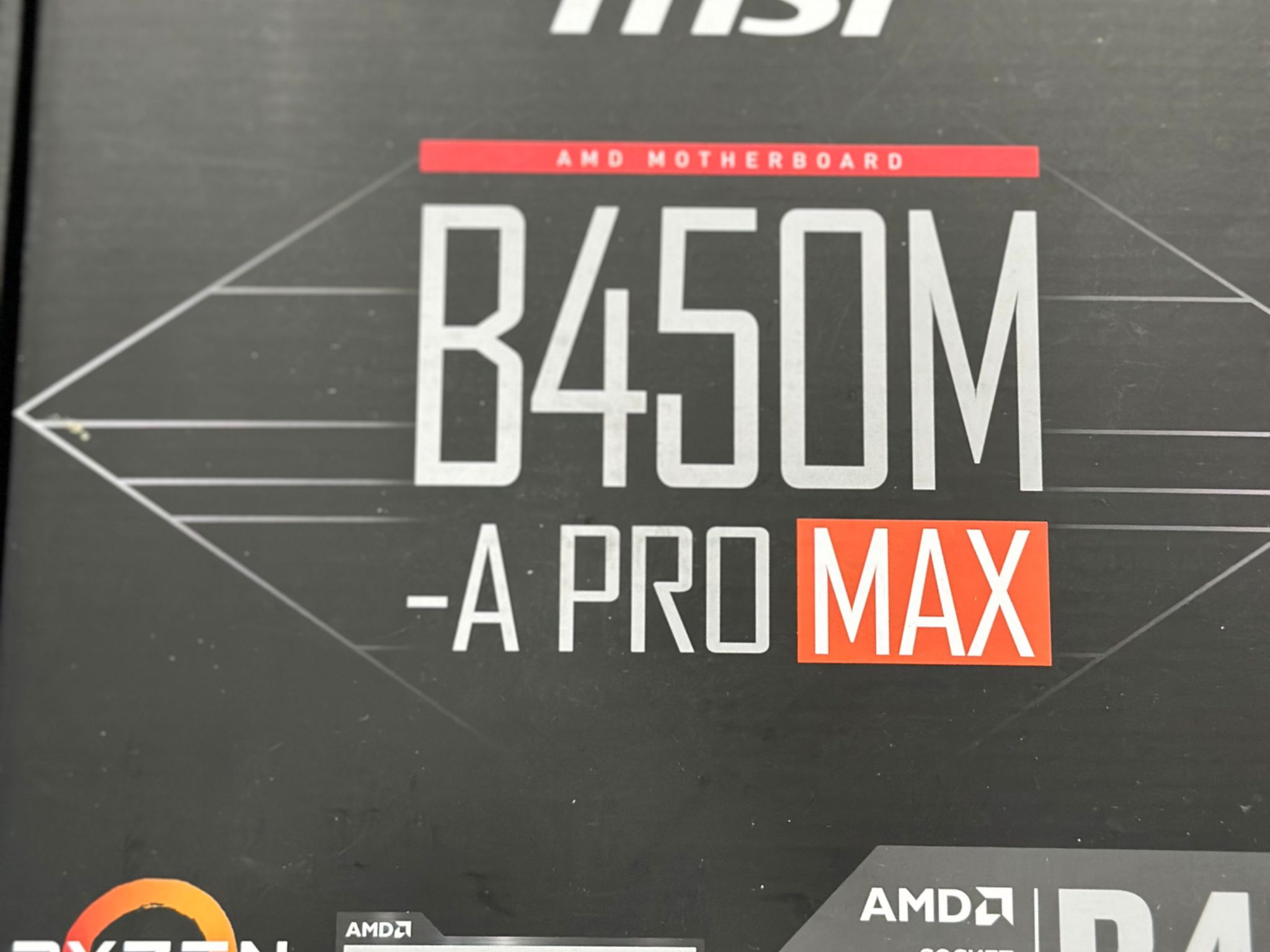 MSI B450M-A PRO MAX AM4 Motherboard