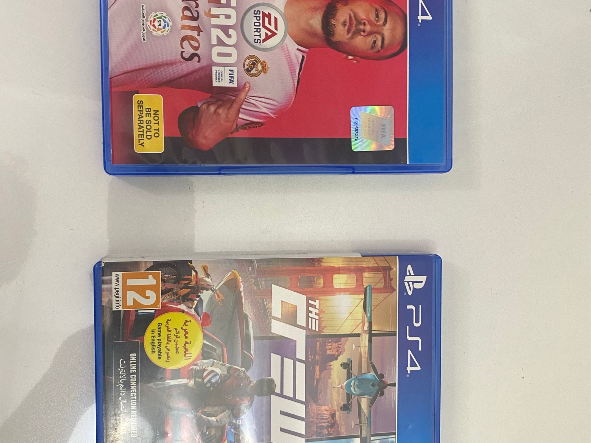 PS4 Slim 1TB with 2 Controllers and 2 Free Games ( Fifa 20 + The Crew 2 ) Good Condition