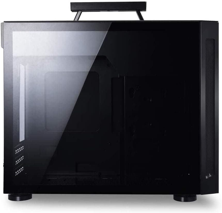 LIAN LI TU150 Aluminium Tempered glass Mini ITX Case Black + 850 Watt Lian Li SFX Power Supply Black