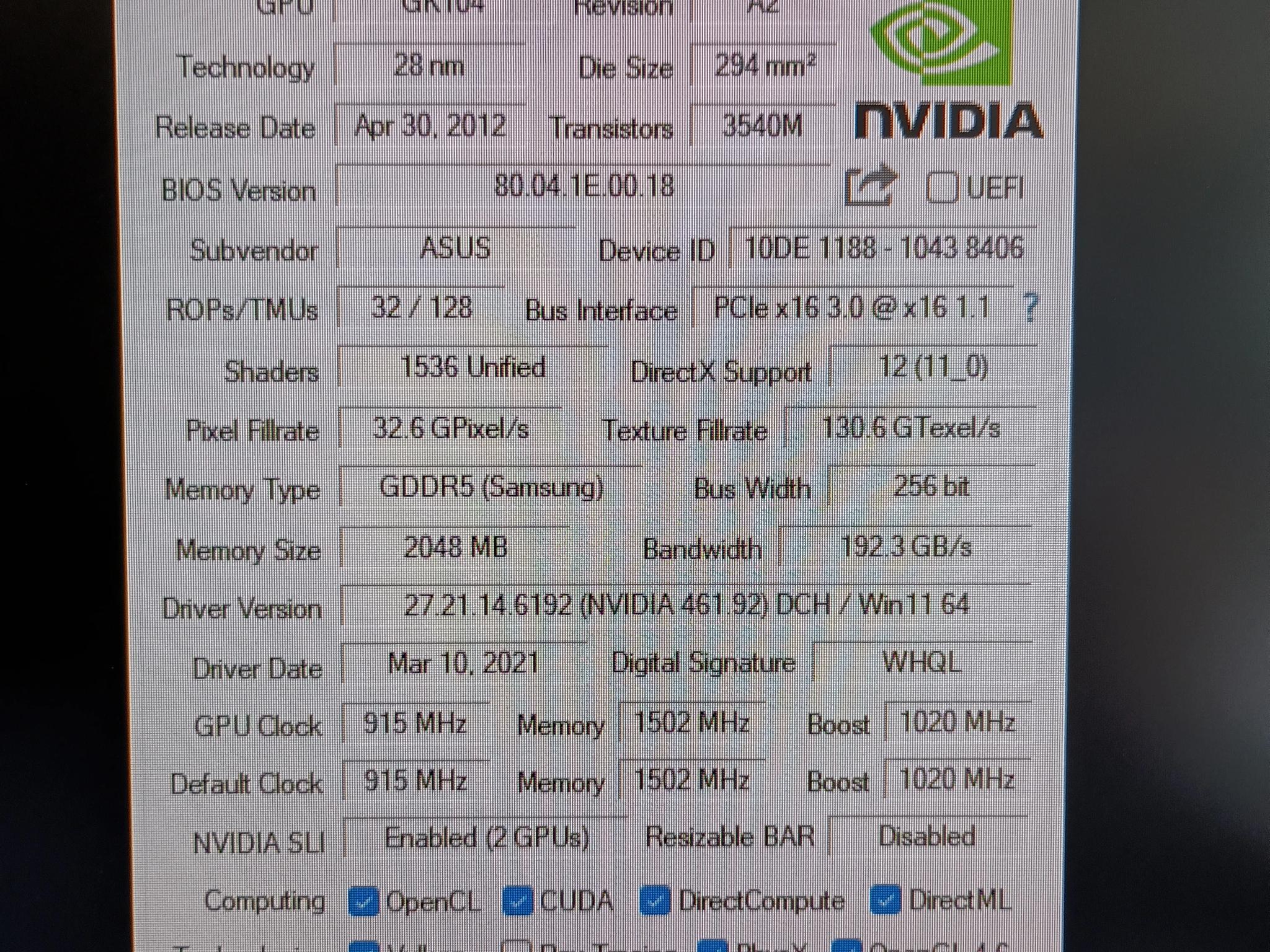 Two GTX 690 GPUs for Quad SLI (with SLI bridge). Tested, works well.