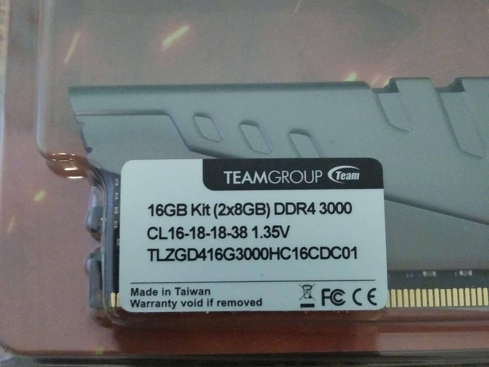 Used TeamGroup T-Force Vulcan Z 16GB (2x8GB) 3000mhz