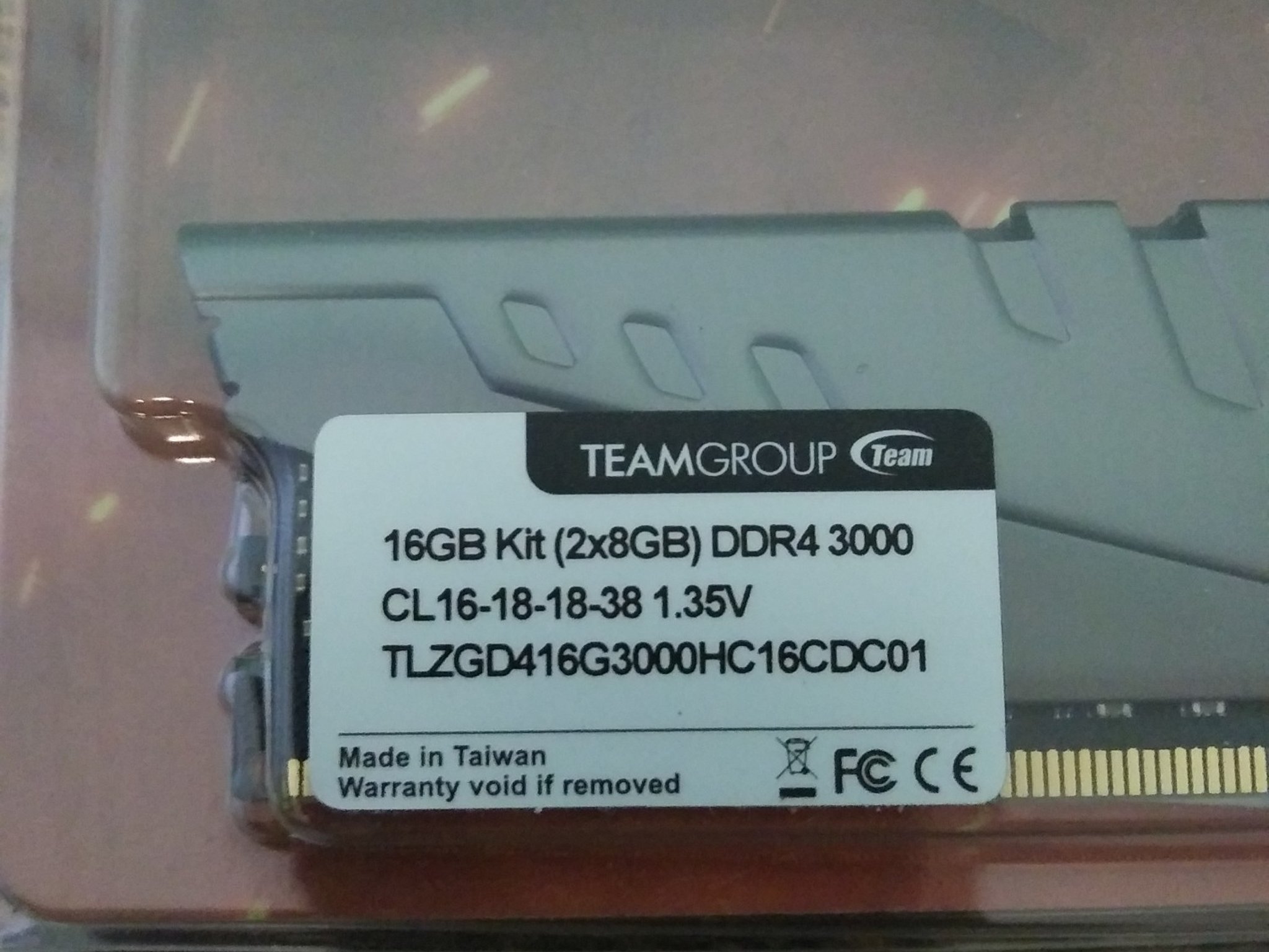 Used TeamGroup T-Force Vulcan Z 16GB (2x8GB) 3000mhz
