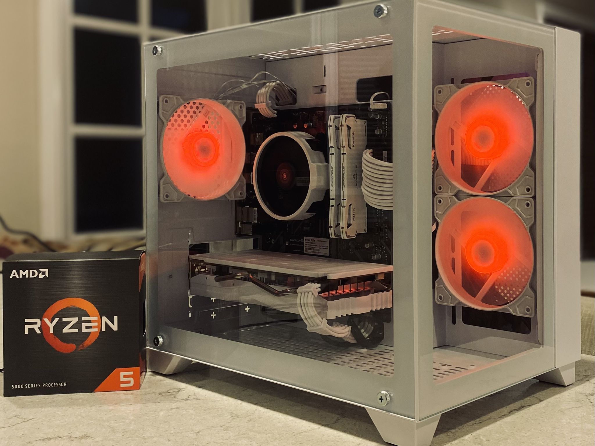 NEW❄️ICE❄️RX580 8 GB❄️Ryzen 5 5500❄️16 GB DDR4 RAM-Wi-Fi