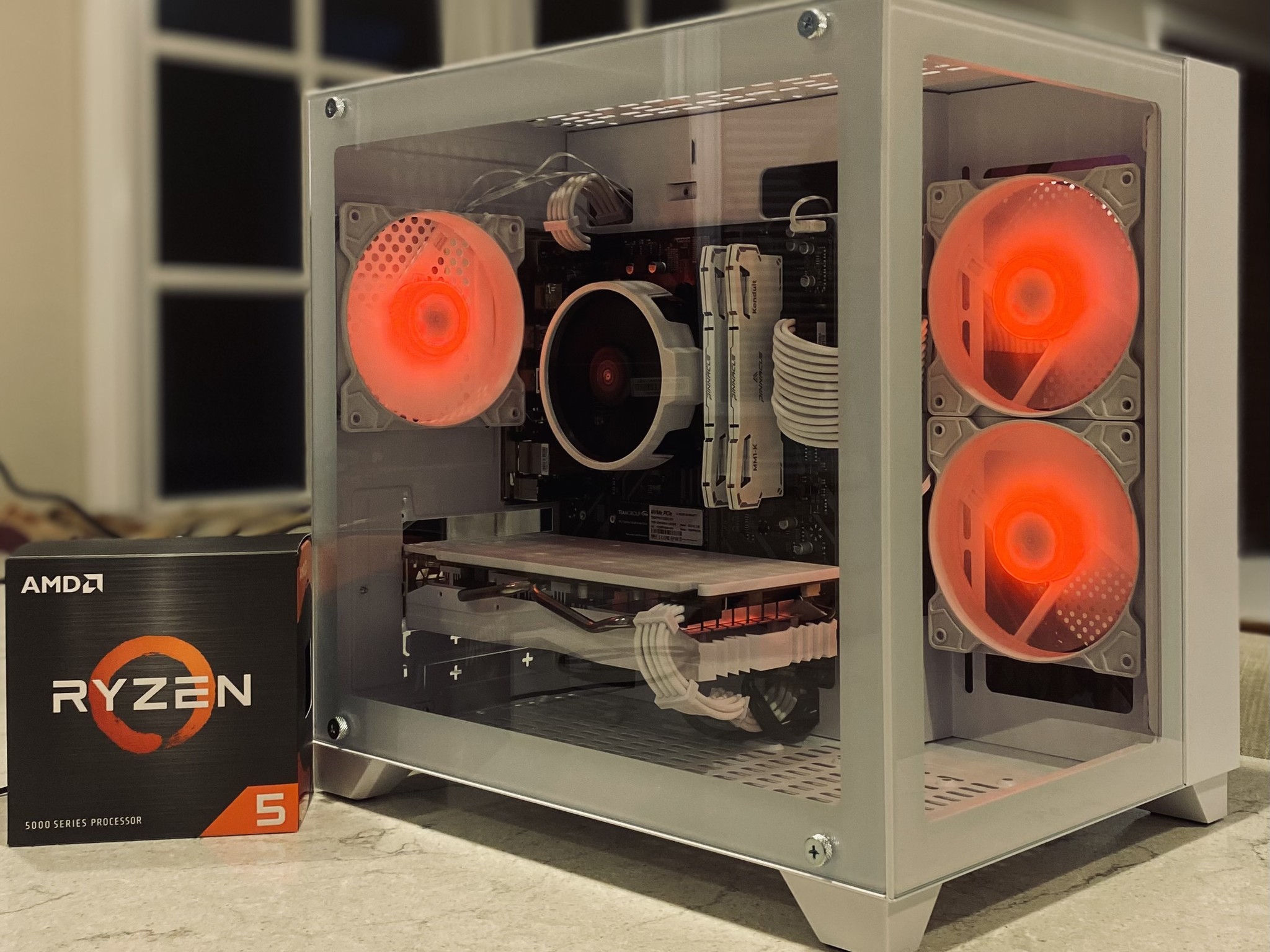 NEW❄️ICE❄️RX580 8 GB❄️Ryzen 5 5500❄️16 GB DDR4 RAM-Wi-Fi