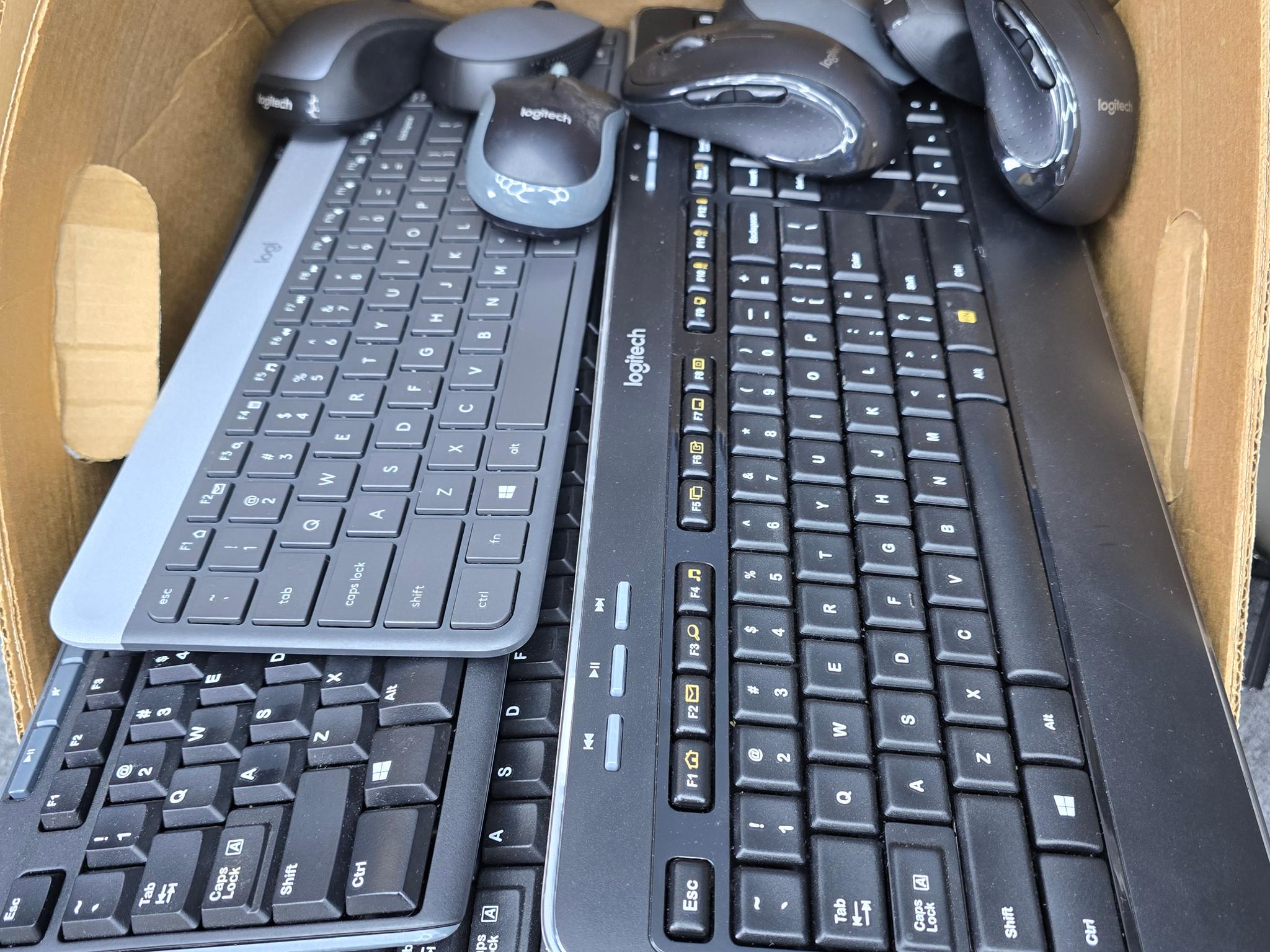 Logitech Wireless Keyboard and Mouse Lot
