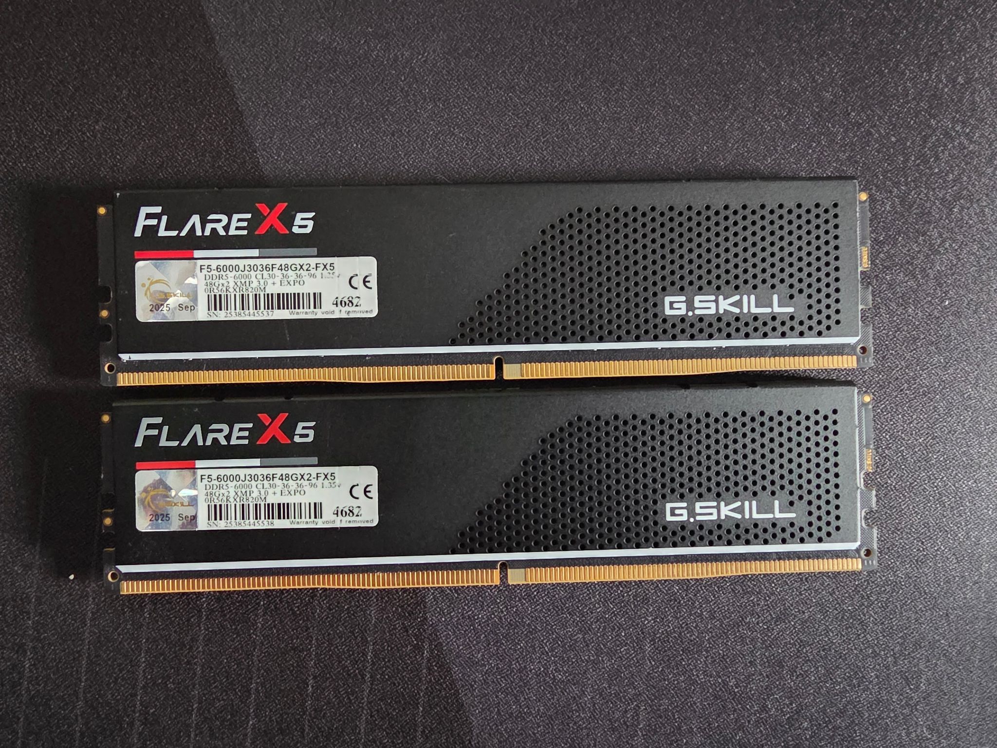 G.Skill Flare X5 96GB (2x48GB) DDR5-6000 CL30-36-36-96 (F5-6000J3036F48GX2-FX5)